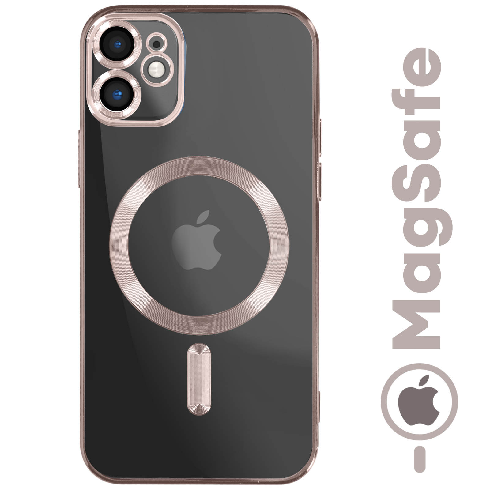 Custodia Per IPhone 11 Con Supporto Magnetico MagSafe – Morbida TPU Glitterata Viola Scuro, Con Cordino, Antiurto - 5