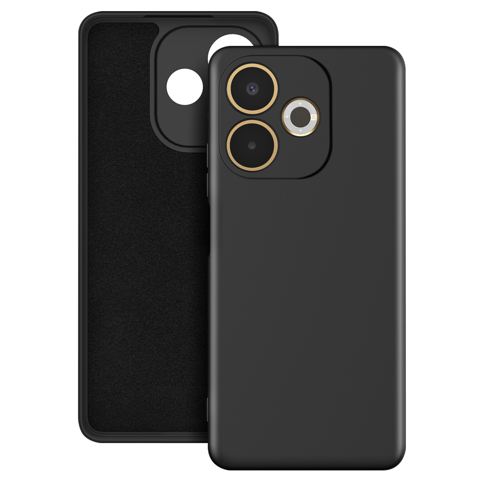 Cover Per OPPO A80 5G In Silicone TPU Morbido - Custodia Protettiva Antiurto Antipolvere, Completa Con Protezione Fotocamera, Colore Nero - 2