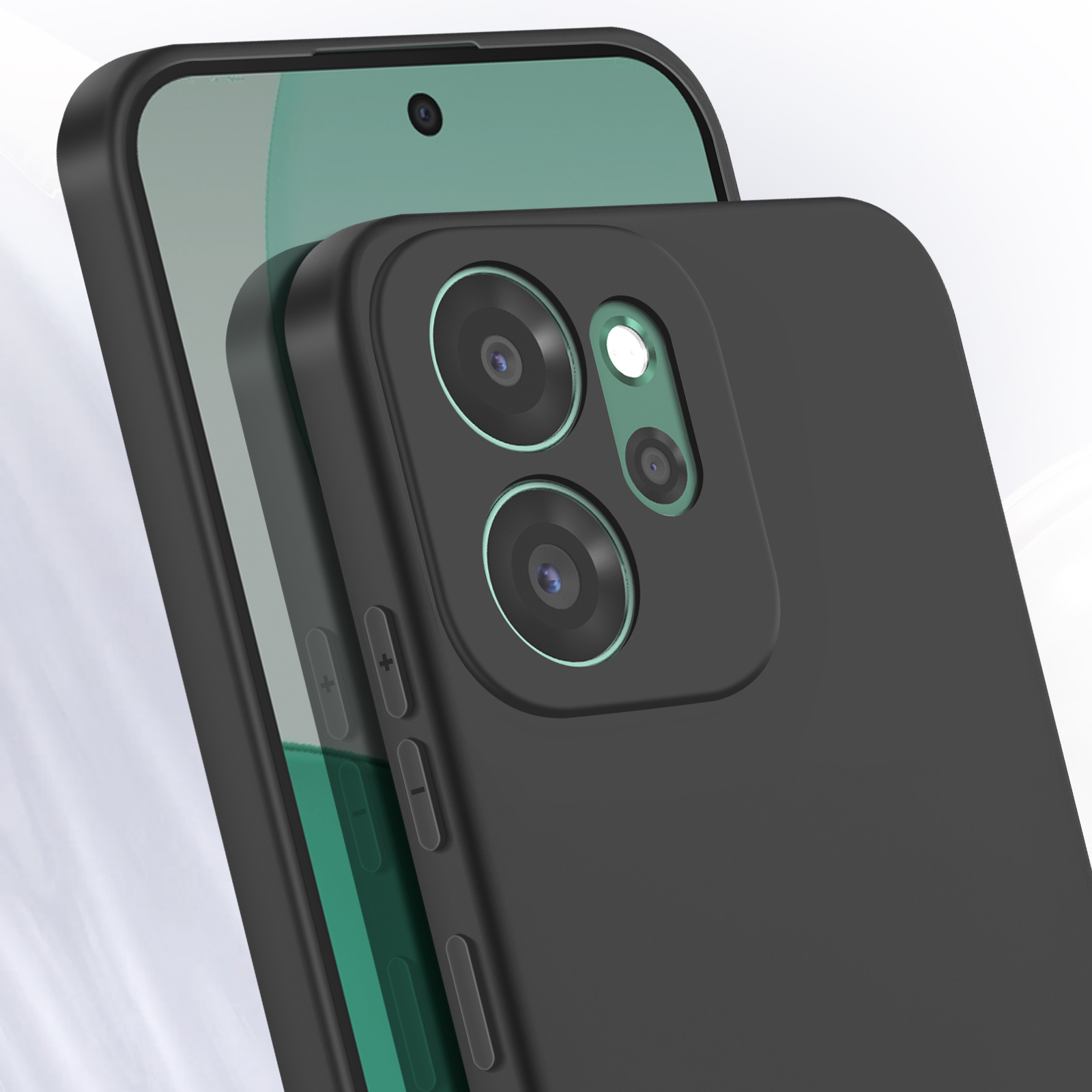 SEAHAI Cover Sottile Per OPPO Reno 14 FS (14F 5G/4G) - Custodia In Silicone Morbido Con Protezione Fotocamera, Colore Azzurro - 5
