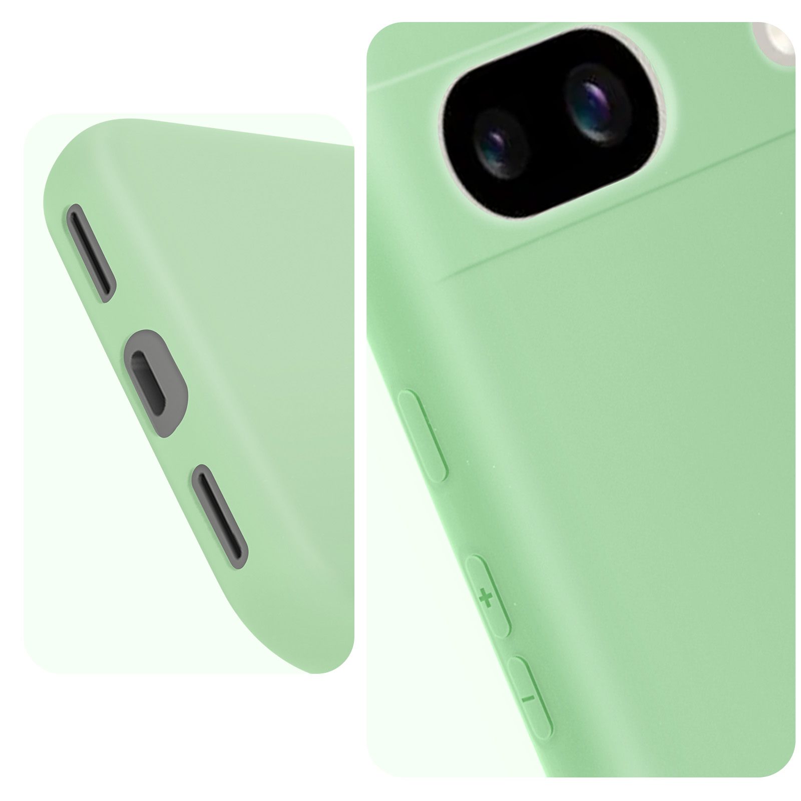 GOKEN Cover per Google Pixel 7, Silicone TPU Fibra di Carbonio Custodia