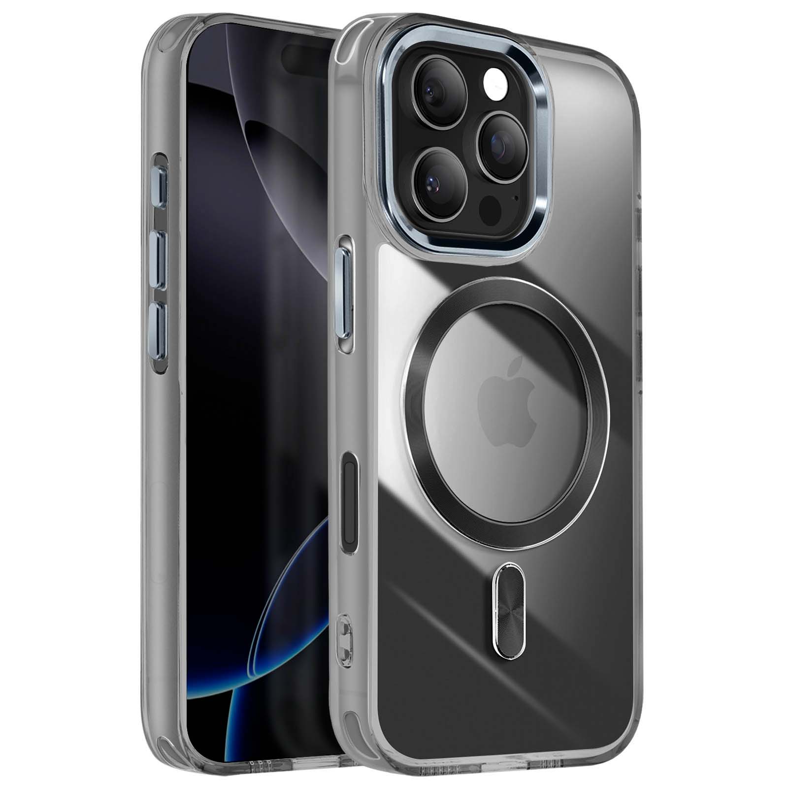 Custodia Magnetico Portafoglio Per IPhone 16 Con MagSafe - Pelle PU Con Scomparto Carte E Protezione RFID, Azzurro - 4