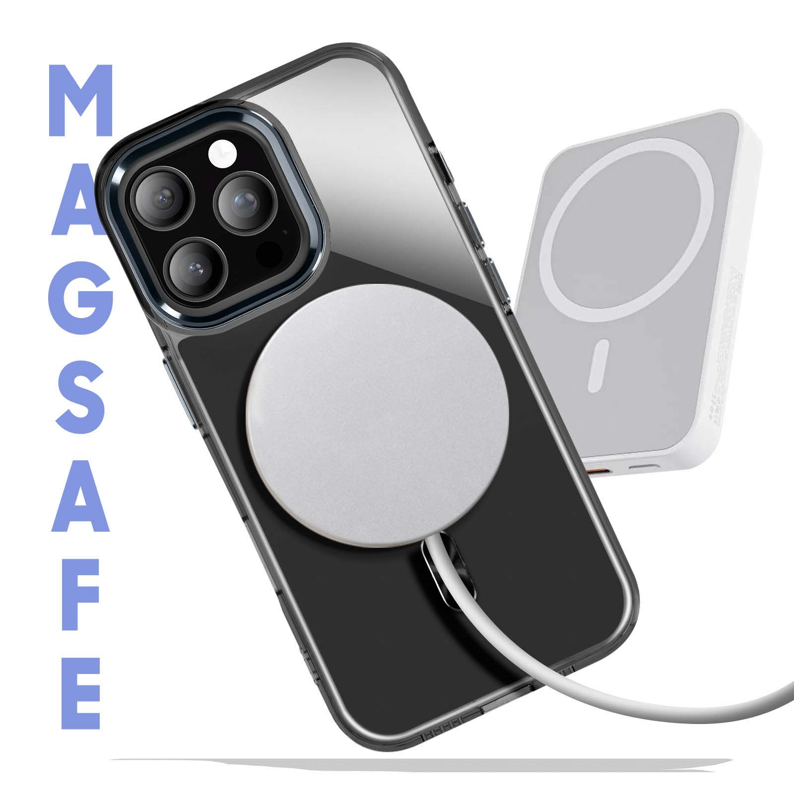 Misscase Custodia Magnetica Trasparente Per IPhone 16 – Protezione Fotocamera 9H, Compatibile MagSafe – Colore Oro