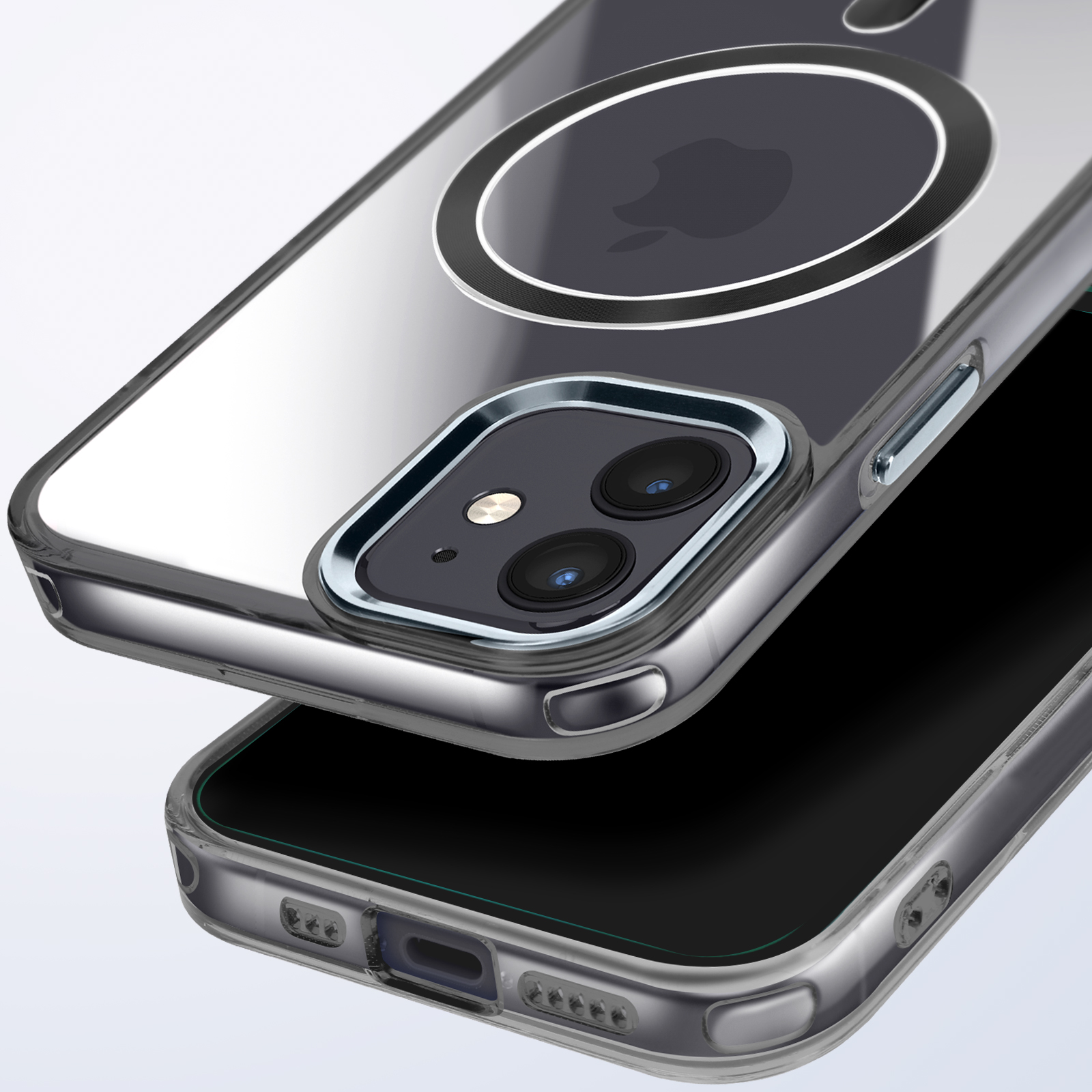 Custodia Posteriore Per IPhone 11 – Nero / Grigio Siderale – Ricambio OEM Grado C Con Piccole Parti