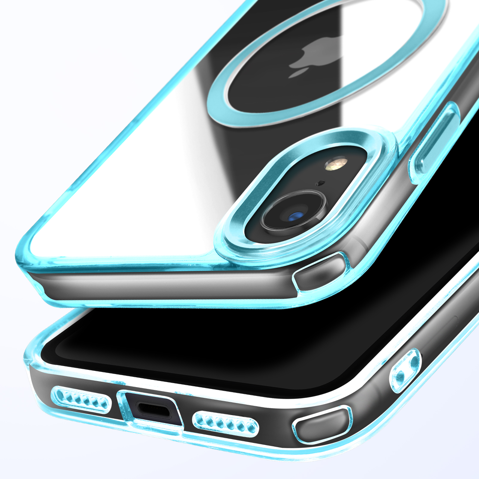 Cover MagSafe iPhone XR Elegante e raffinato Blu - Italiano