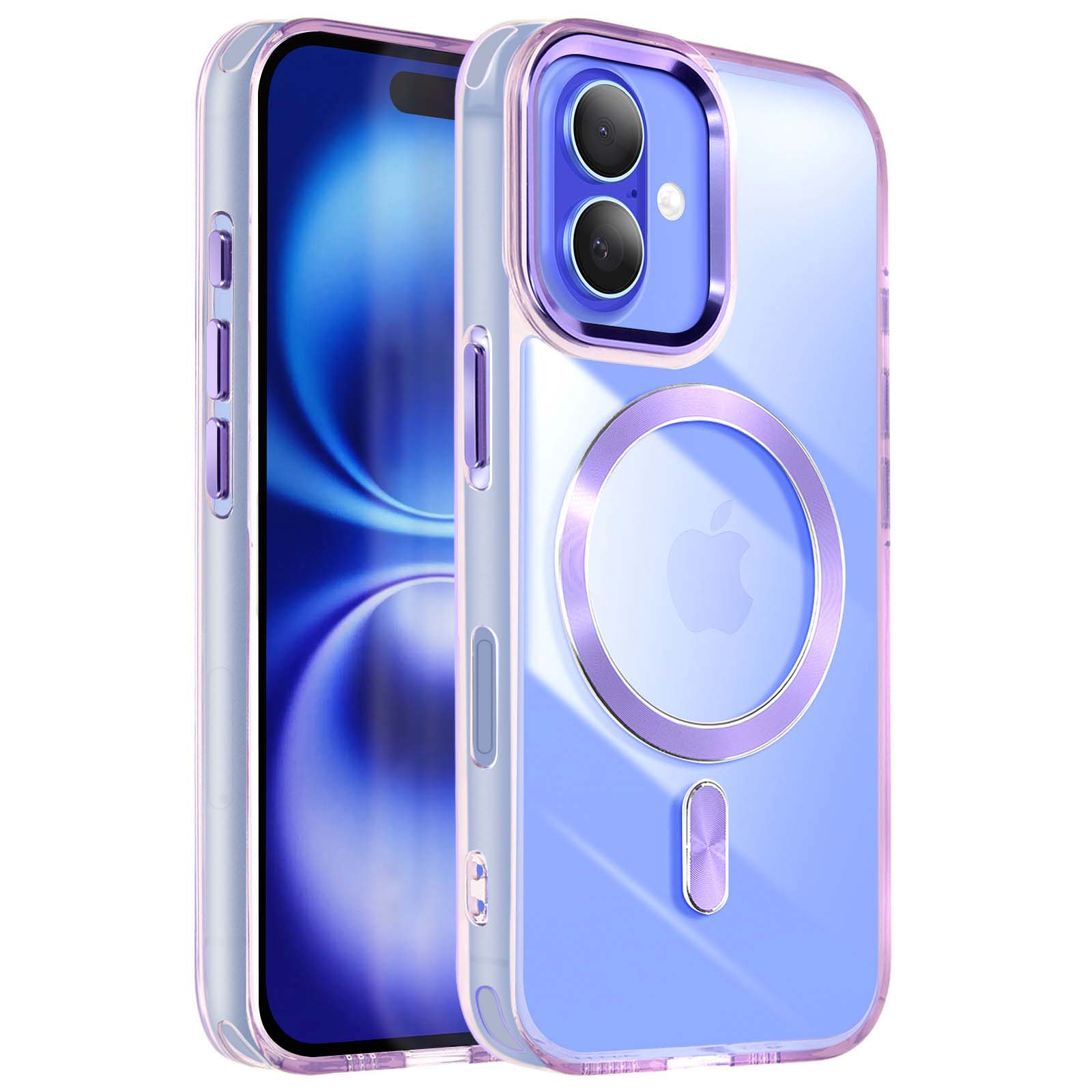 Cover MagSafe iPhone 16 Plus Elegante e raffinato Viola - Italiano