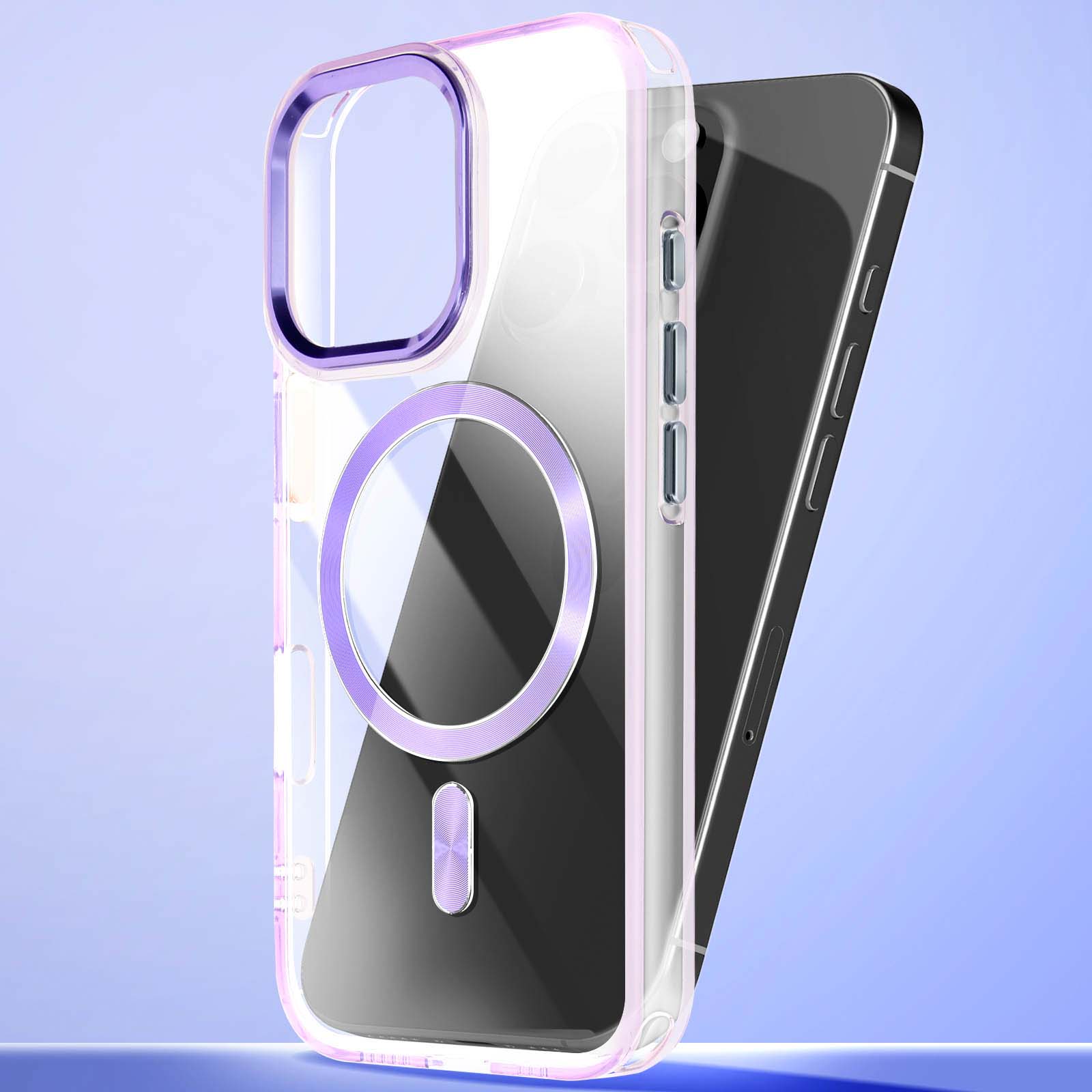 ENCASED Custodia In Silicone Con Protezione Schermo Per IPhone 16 Plus – MagSafe – Viola Chiaro