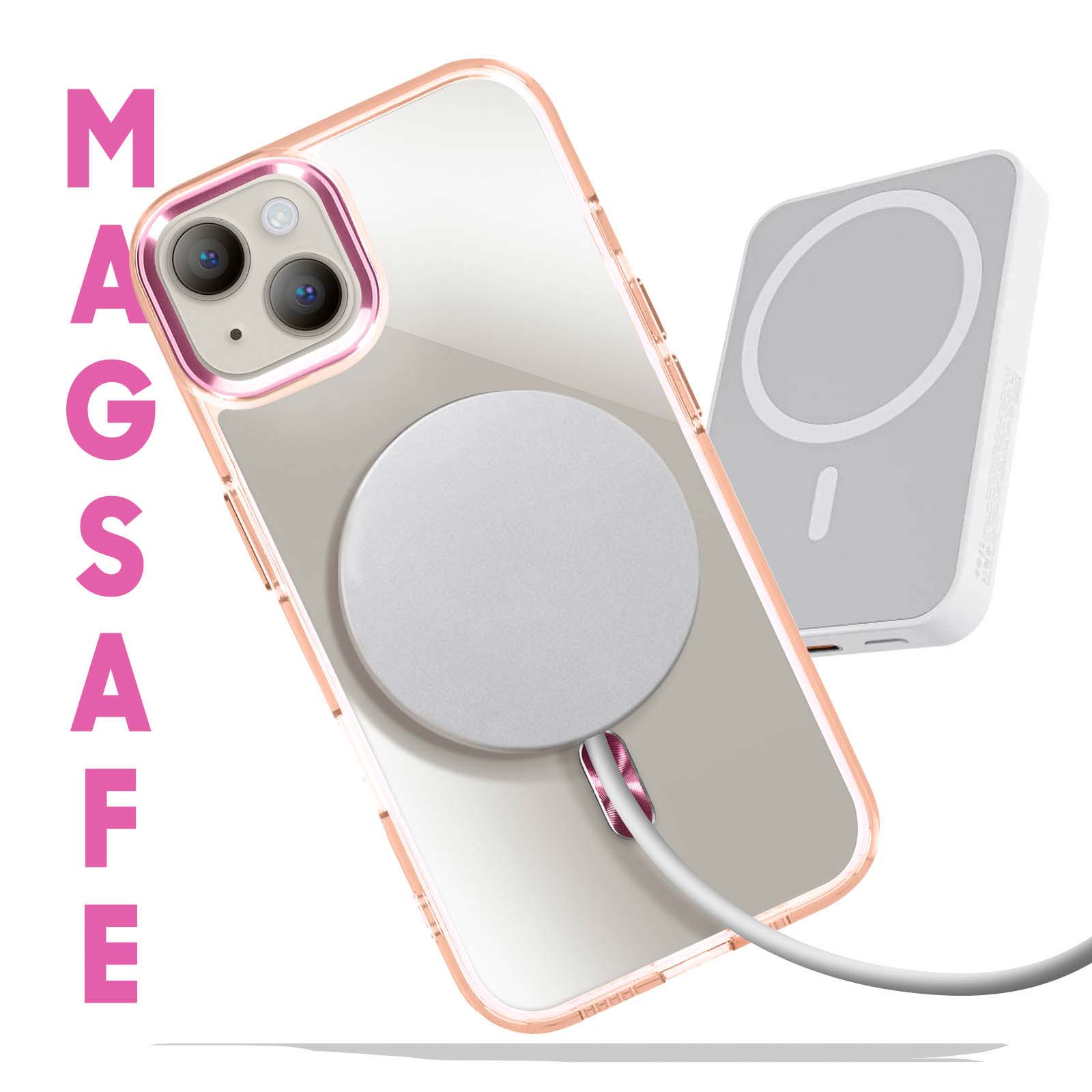 Berkin Arts Custodia Trasparente Magsafe Compatibile con iPhone 14