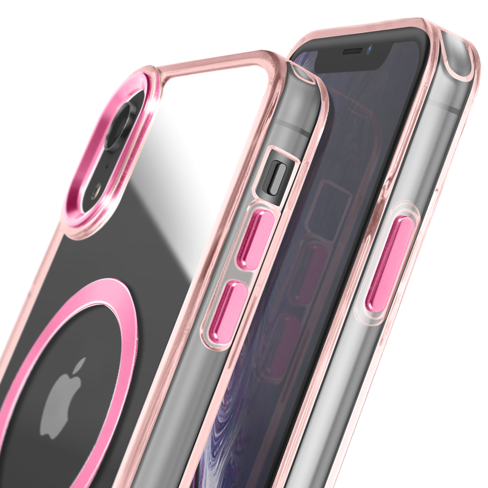 TENDLIN Cover Magnetica Per IPhone XR Con MagSafe - Custodia Rigida Opaca Traslucida Anti-impronta (Nero)