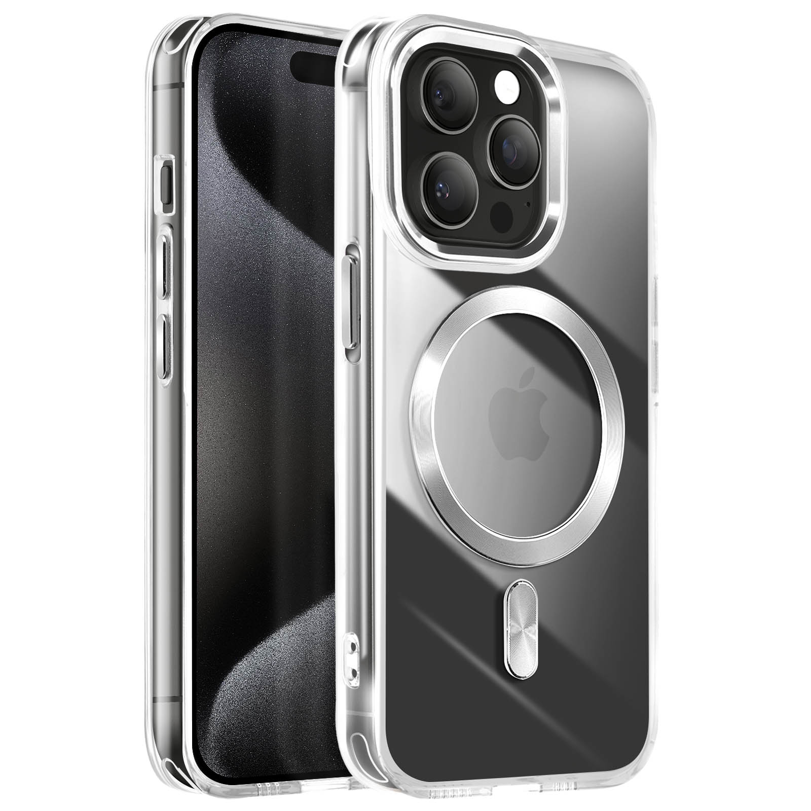 DOMAVER Cover Magnetica per iPhone 15 6,1 Pollici con Supporto ad Anello,Compatibile con MagSafe,Supporto Invisibile,Traslucida Opaca Posteriore,Antiurto,Anti -Impronte,Nero DOMAVER Cover Magnetica per iPhone 15 6,1 Pollici con Supporto ad Anello,Compatibile con MagSafe,Supporto Invisibile,Traslucida Opaca Posteriore,Antiurto,Anti -Impronte,Nero