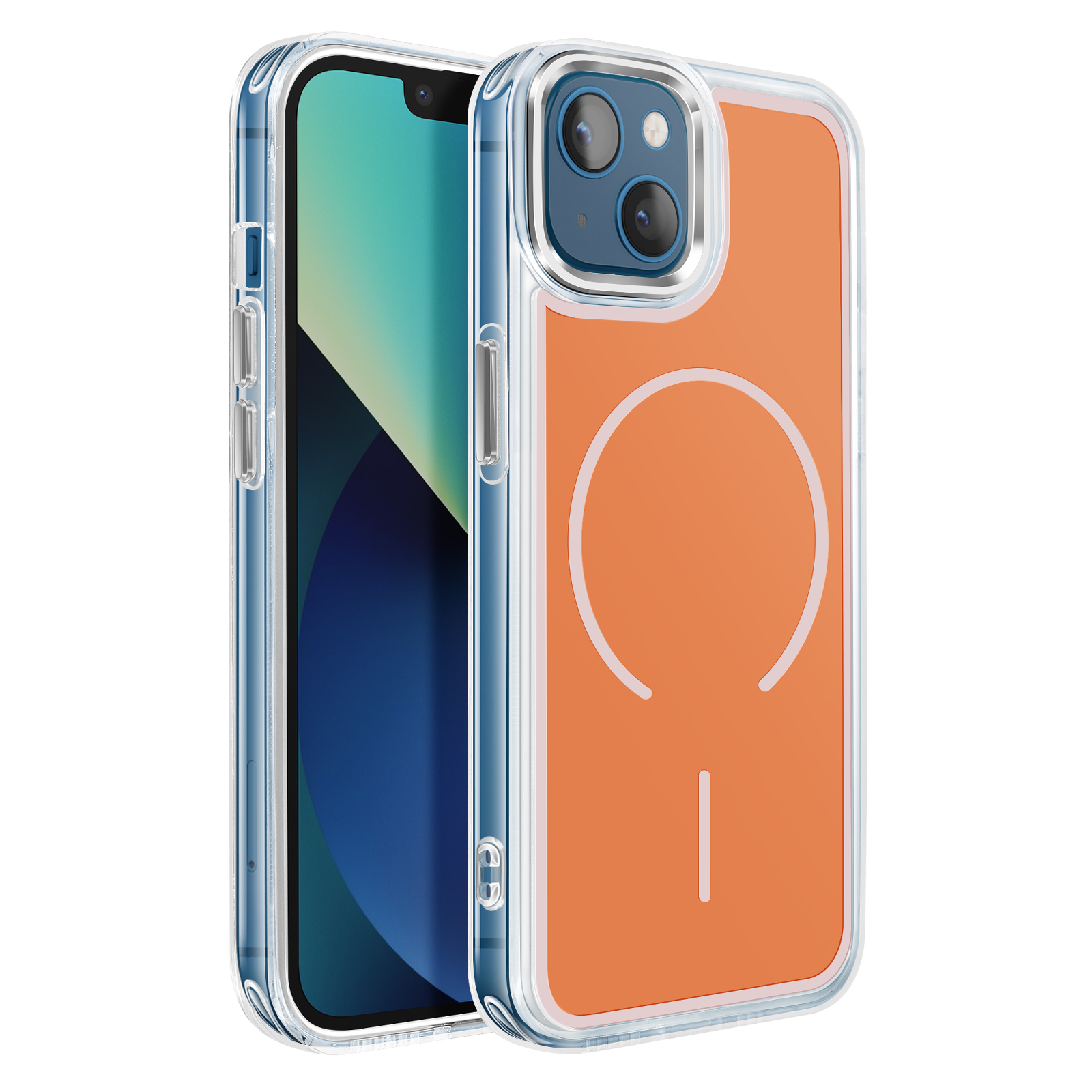 Cinturino Per Cellulare ENCASED Custodia Per IPhone 14 PLUS Con Cinturino A Dito E Pellicola Vetro Temperato - Nero, Presa Sicura Set Custodia E Vetro Temperato