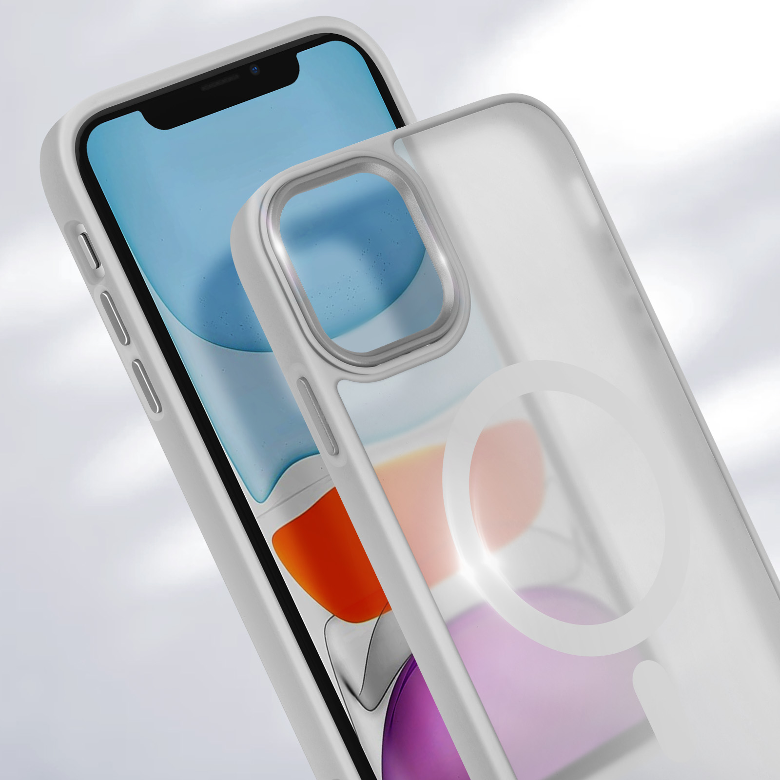 Custodia Classica Flip Per IPhone 11 6.1'' – Pelle Elegante Con Chiusura Magnetica, Porta Carte E Supporto, Nero