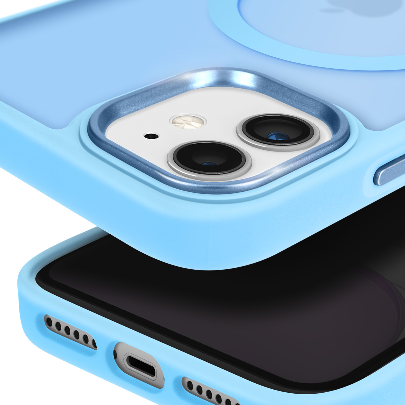 La Cover Francaise - Cover compatibile con iPhone 11, in silicone, con angoli antiurto, resistente, resistente, trasparente, con scritta Ecriture alla moda