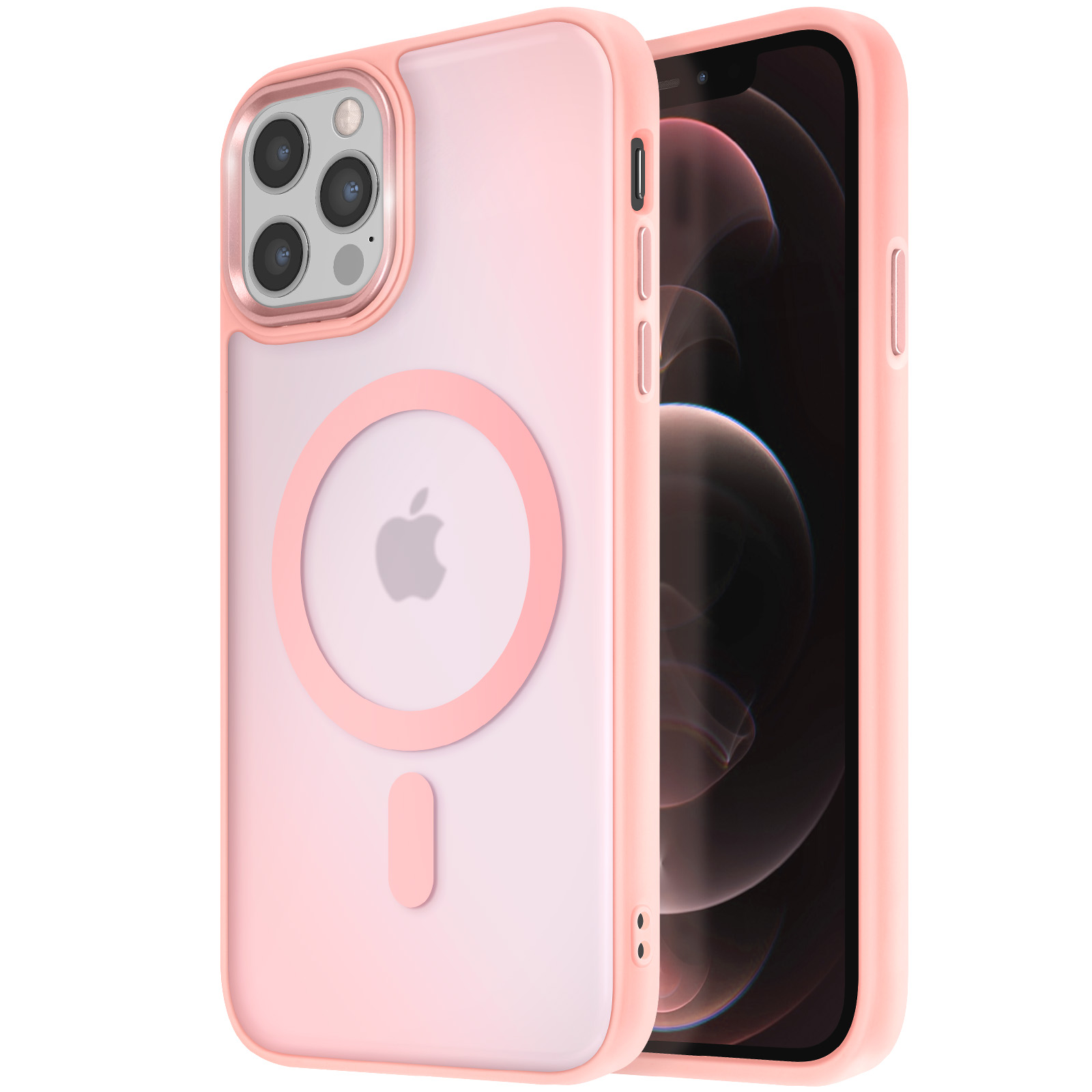 Custodia BENTOBEN Per IPhone 12 Pro Max Con MagSafe | Cover Opaca Traslucida Verde, Antiurto Con Paraurti In TPU E Retro Duro - 2