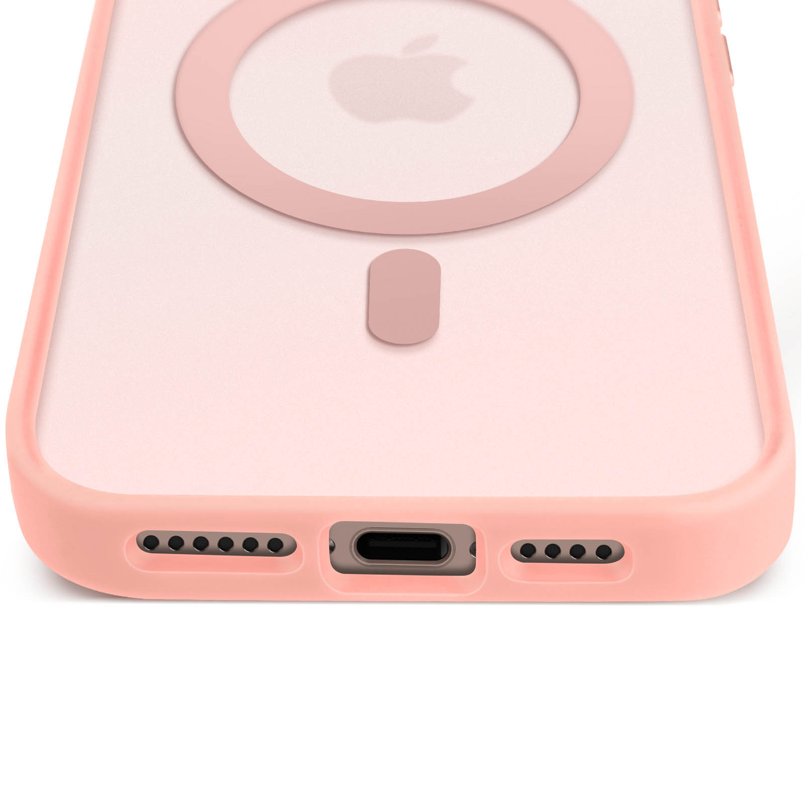 BENTOBEN Custodia Per IPhone 16 Pro Con MagSafe – Trasparente Opaco Rosa Brillante – Antiurto Sottile Con Retro In PC – Anti-impronta - 2