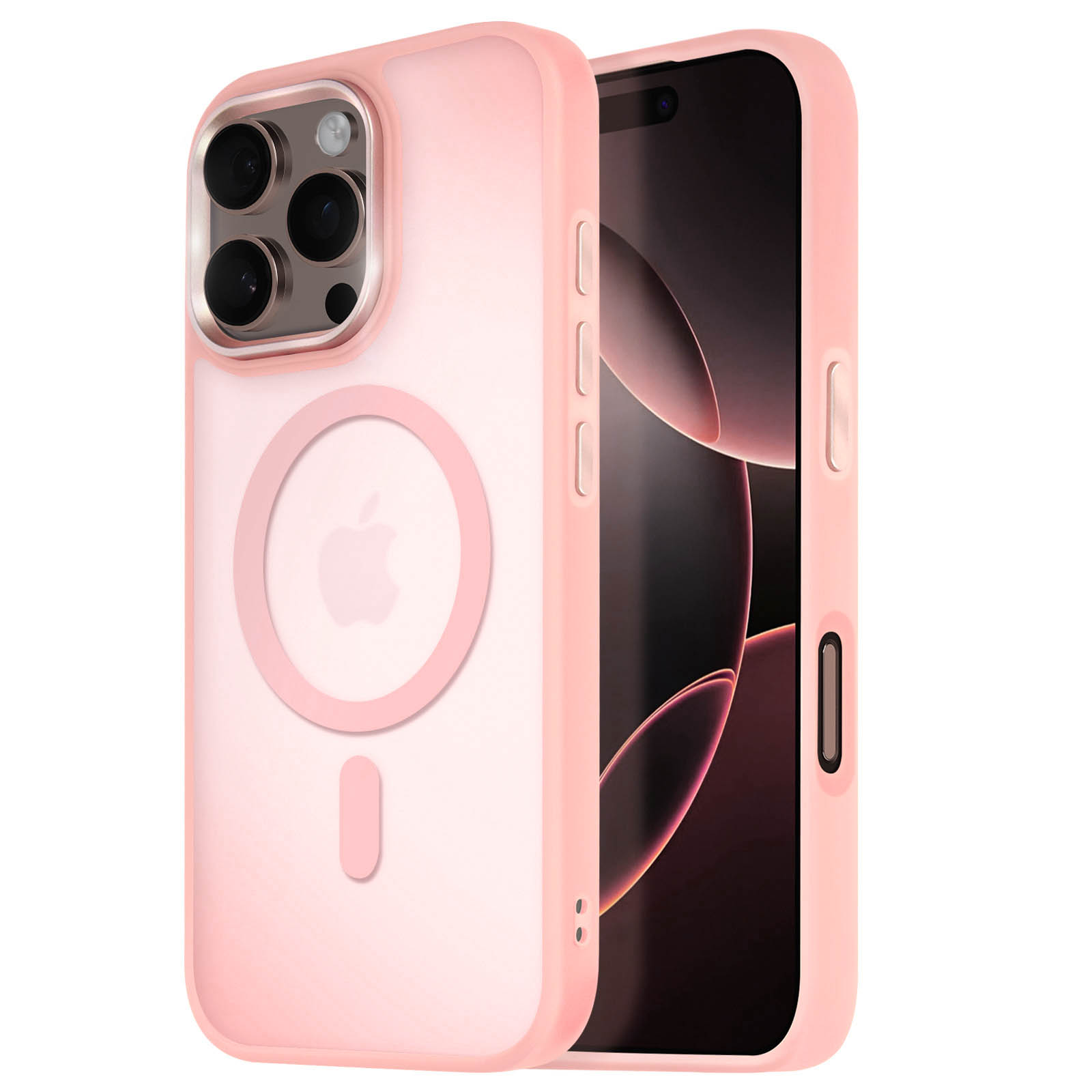 ESONG Magnetica Cover per iPhone 16 Plus Compatibile con MagSafe,360° Antiurto Fronte Retro Custodia,Trasparente Case con Protezione Integrata dello Schermo e Protezione Fotocamera Nero