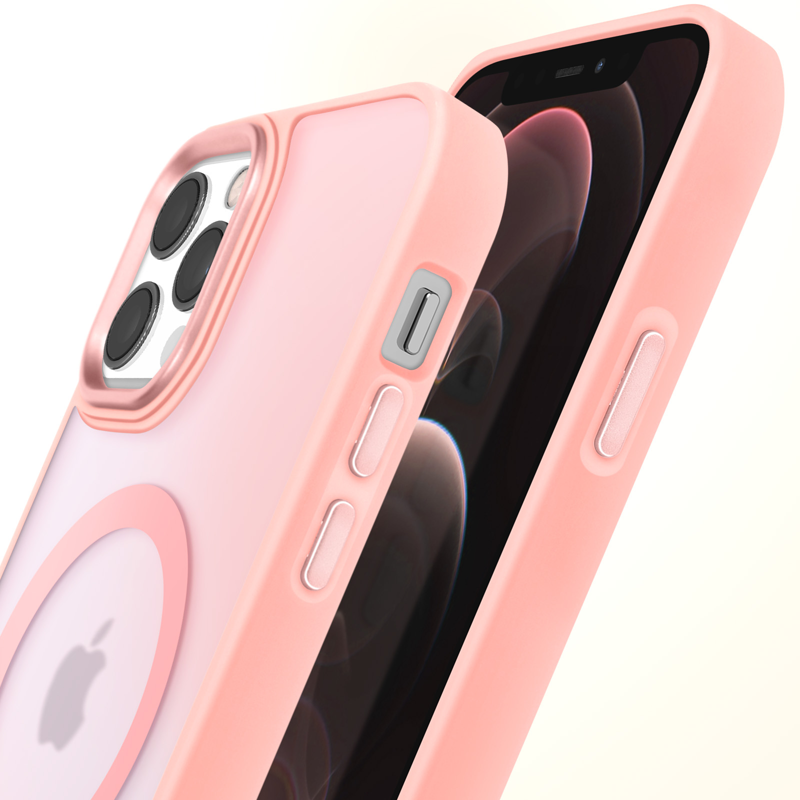 Hadwii Custodia per iPhone 12/12 Pro Rigido Ultra Sottile e Anti-Graffio Opaca funzione anti-impronte Antiscivolo Realizzata con policarbonato rigido sottile per iPhone 12 Pro/12, Rosso