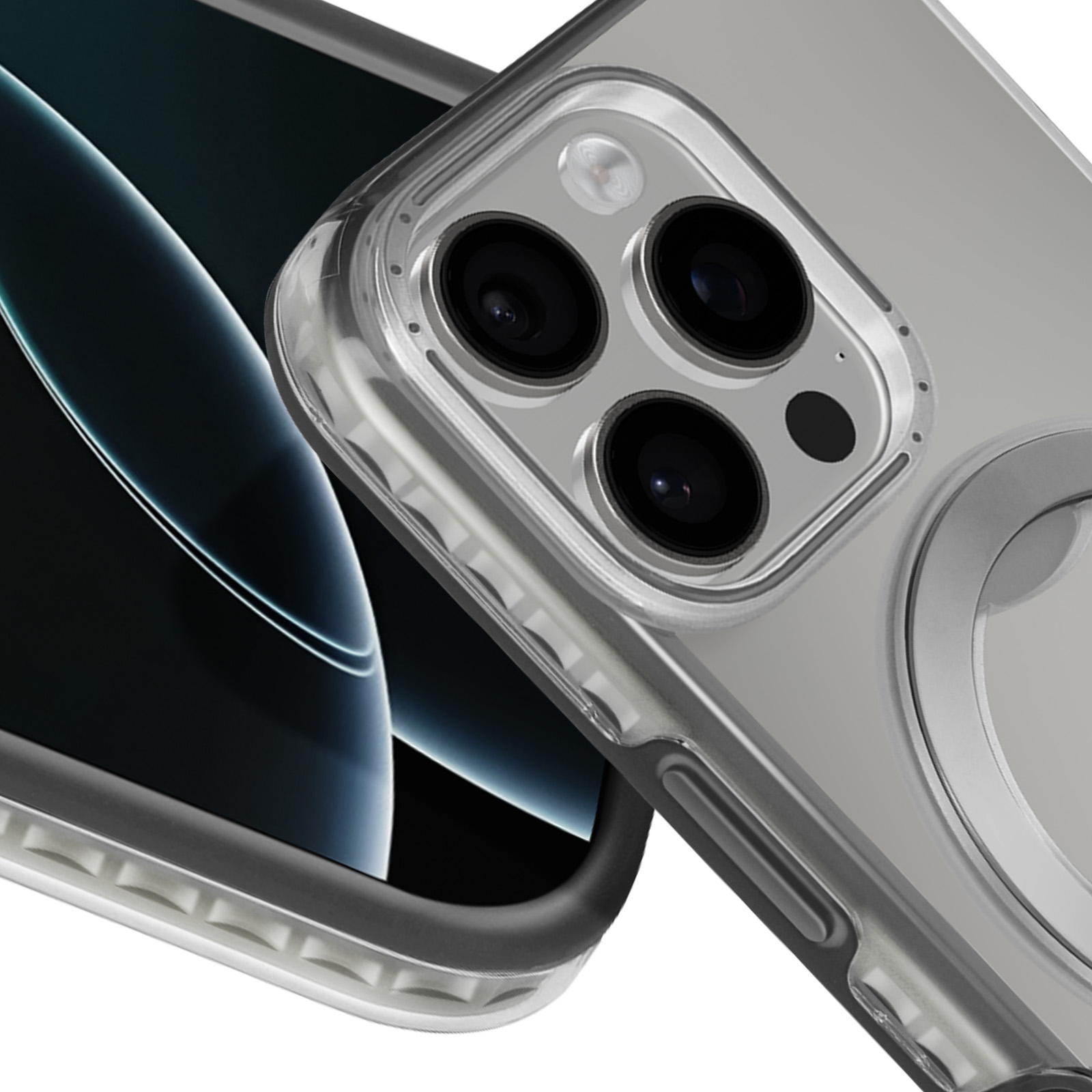 UnnFiko Custodia MagSafe per iPhone 16 Pro Max con nastro
