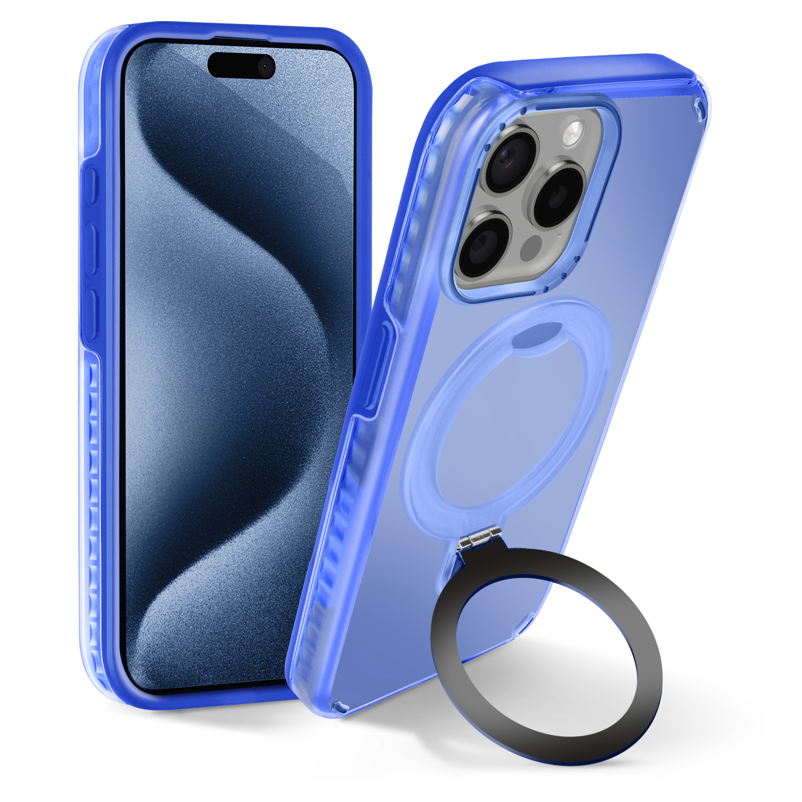 Custodia Iphone Custodia Per IPhone Con Anello E Cinturino, Silicone Morbido, Compatibile Con IPhone 11-15 Pro Max Custodia Iphone Con Anello - Foto 3
