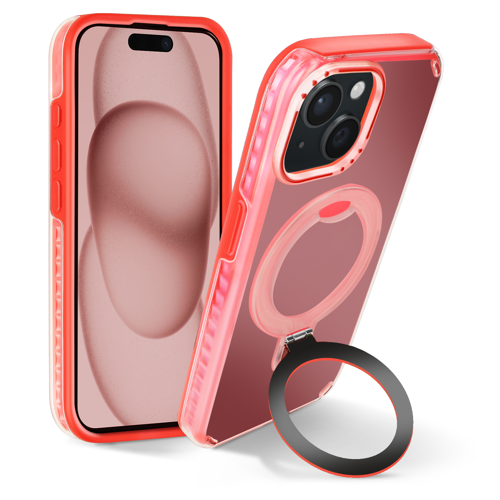 Custodia Resistente Con Supporto Ad Anello 3 In 1 Per IPhone - Foto 6