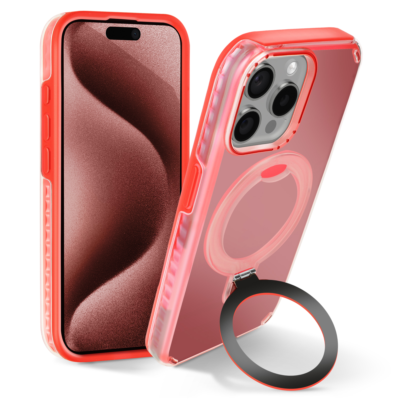 1 pezzo Custodia per telefono in pelle PU dipinta a fiori colorati 1 pezzo Custodia per telefono in pelle PU dipinta a fiori colorati