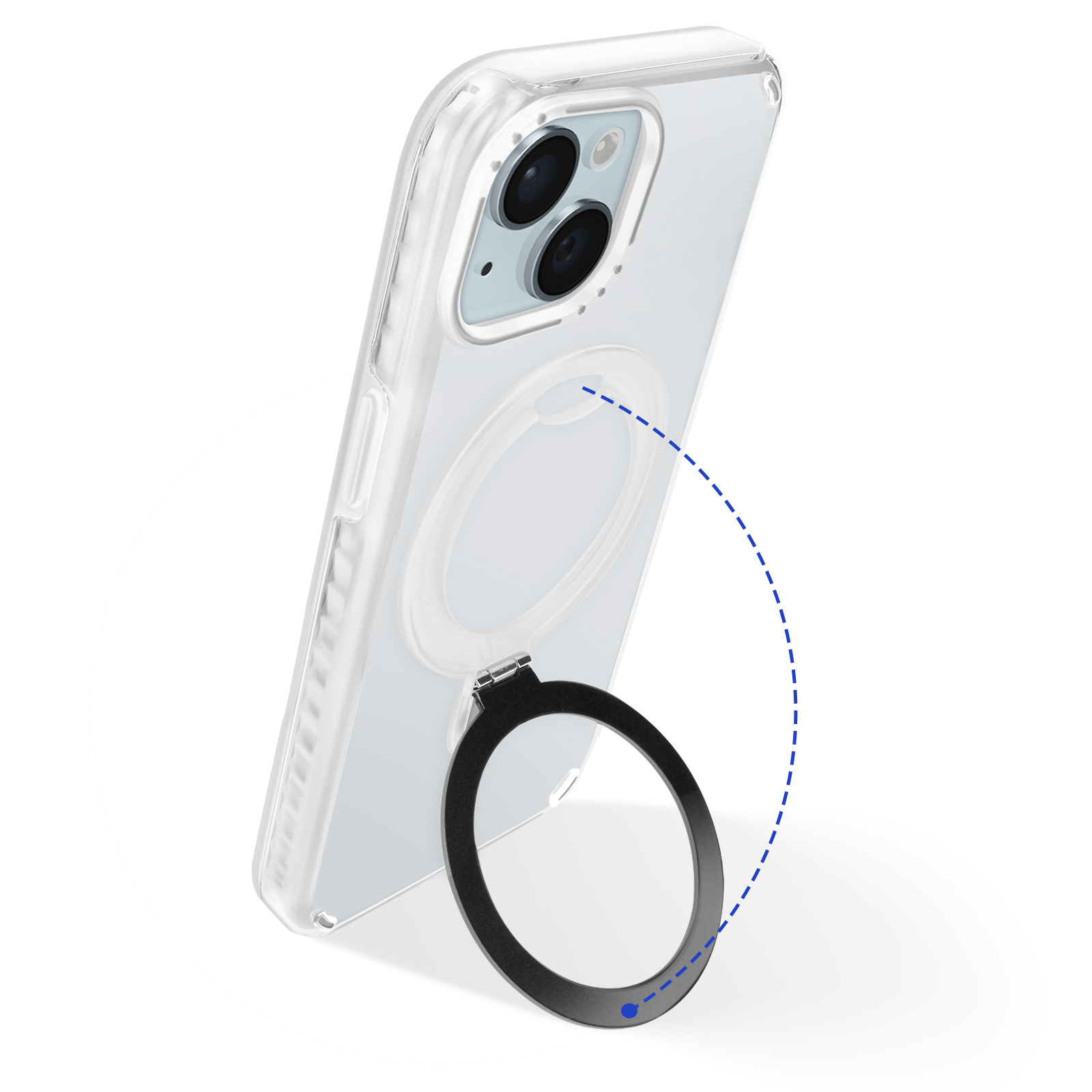 Coque Blindée 3 En 1 Antichoc Pour IPhone 16 à 11 (Pro, Max Inclus) - Blanc Cassé, Protection Complète