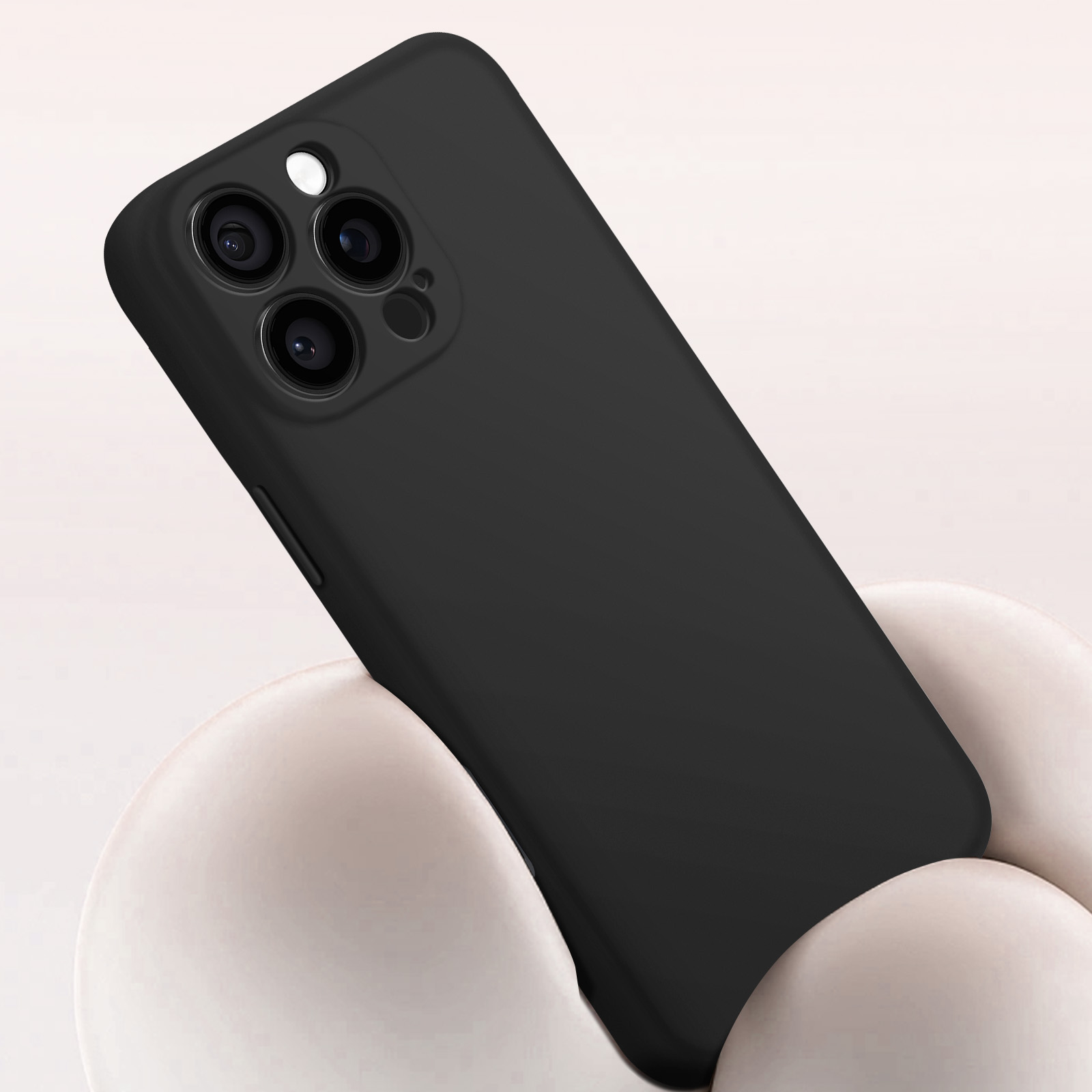 Custodia IPhone 16 AVANA – Effetto Carbonio Nera, Silicone TPU Slim, Antiurto, Ricarica Wireless