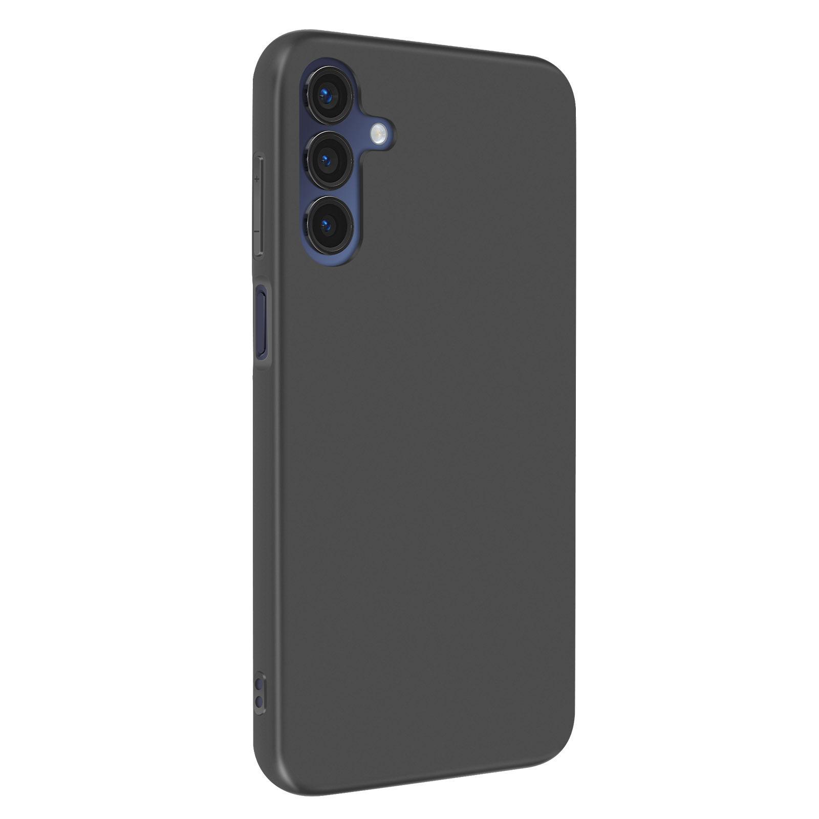 KJYFOANI Cover per Umidigi A15C (6.70), Nero Morbido Silicone Case