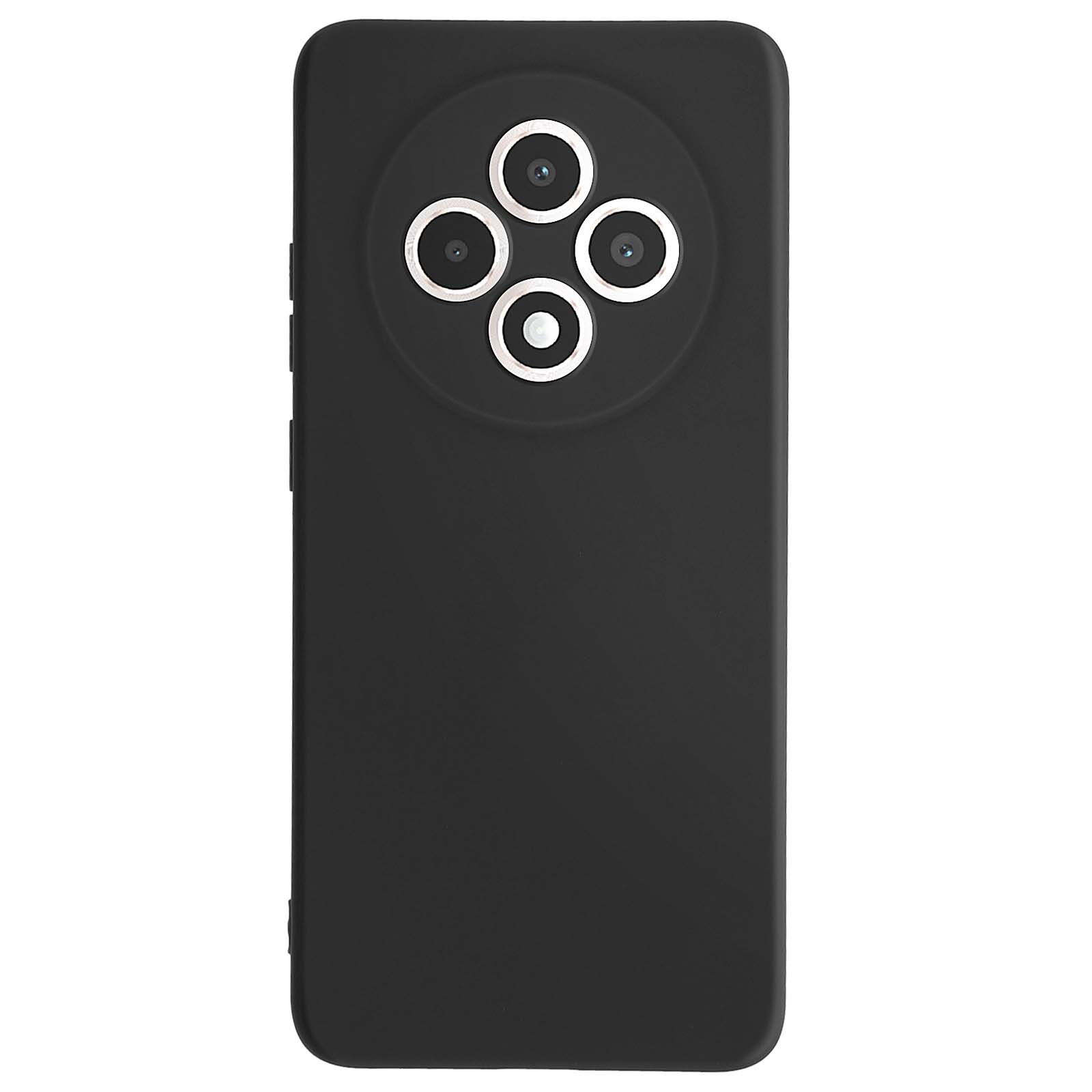 BonYonka Cover per OPPO Reno 12 F/Reno 12 FS 5G, Custodia in Silicone Morbido TPU, Custodia Antiurto con Strato Interno in Fibra e Protezione della Fotocamera, Verde