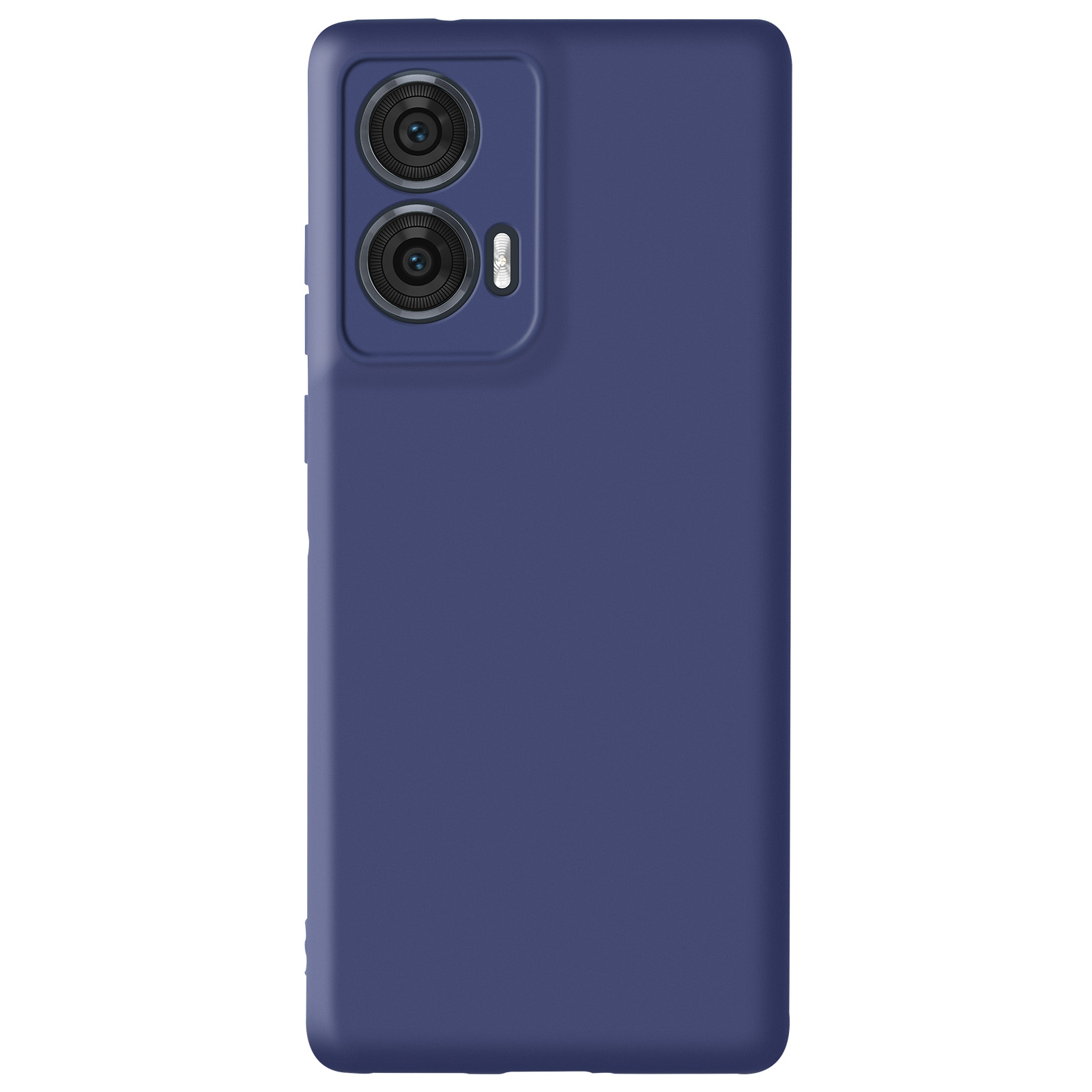 Cover per Motorola Edge 50 Fusion silicone - blu opaca - Italiano