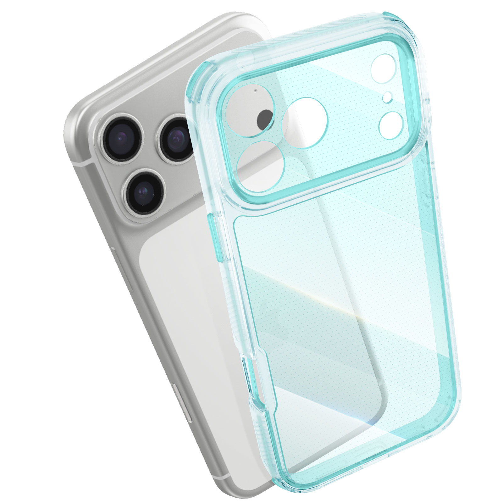 UniqueMe Cover Per IPhone 17 Pro Max 3 In 1: Custodia Trasparente + 2 Vetri Temperati [Protezione Militare]
