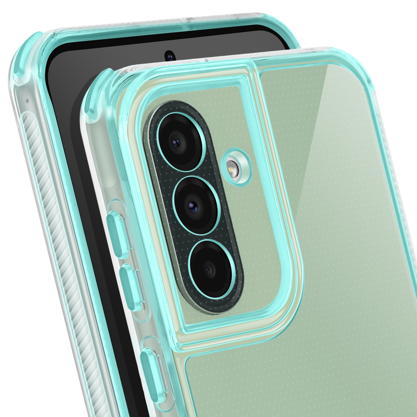 CRAVEN Cover per Vivo Y36 4G, Colore Gradiente Custodia Silicone TPU Morbido Antiurto Anti-Graffio Resistente Trasparente Custodia (Rosa/Oro