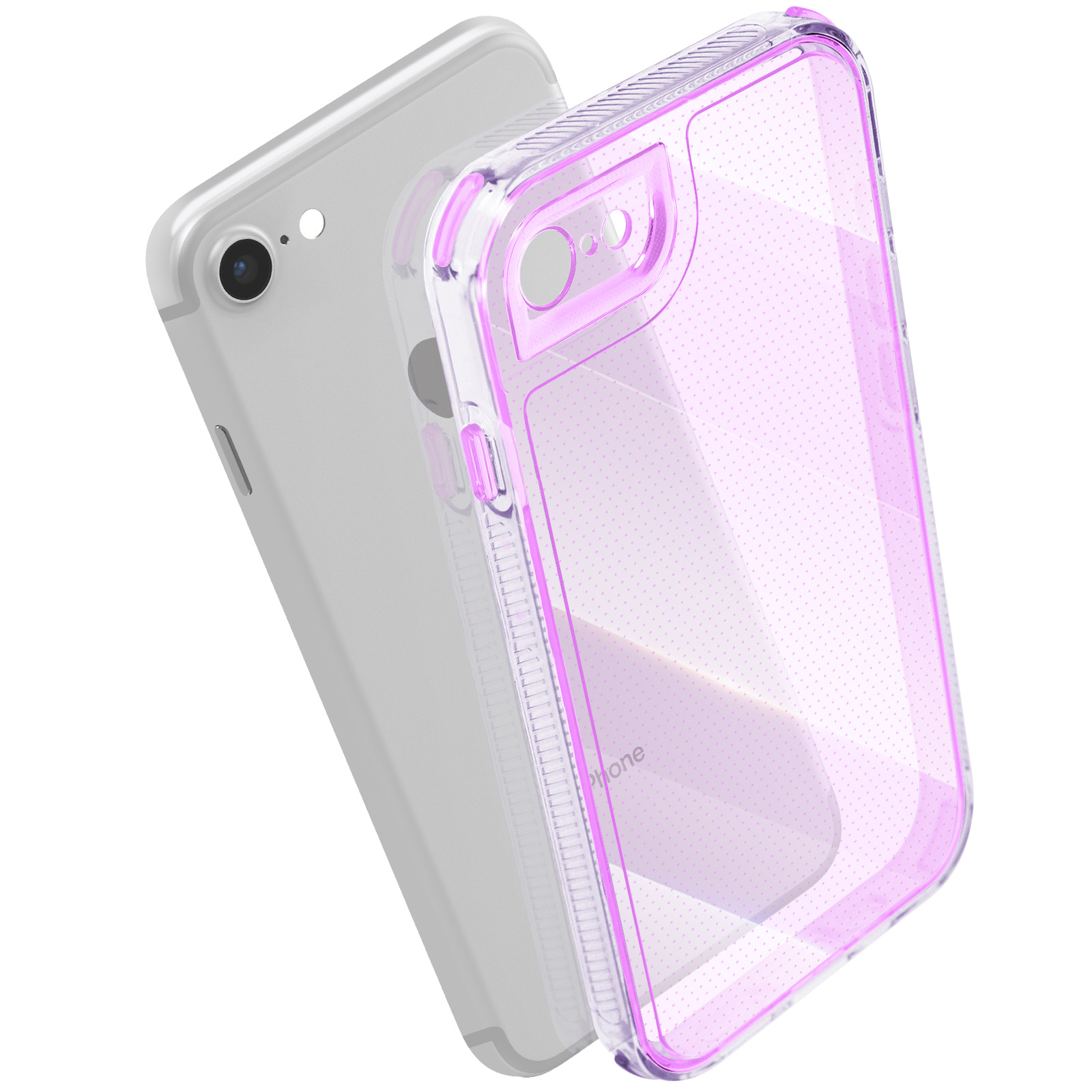 Coque Anti-choc Pour IPhone SE 3/SE 2020/8/7 - Motif Nid D'abeille, Matériau TPU+PC, Inclut Pochette - Marque Ef.globe-trading