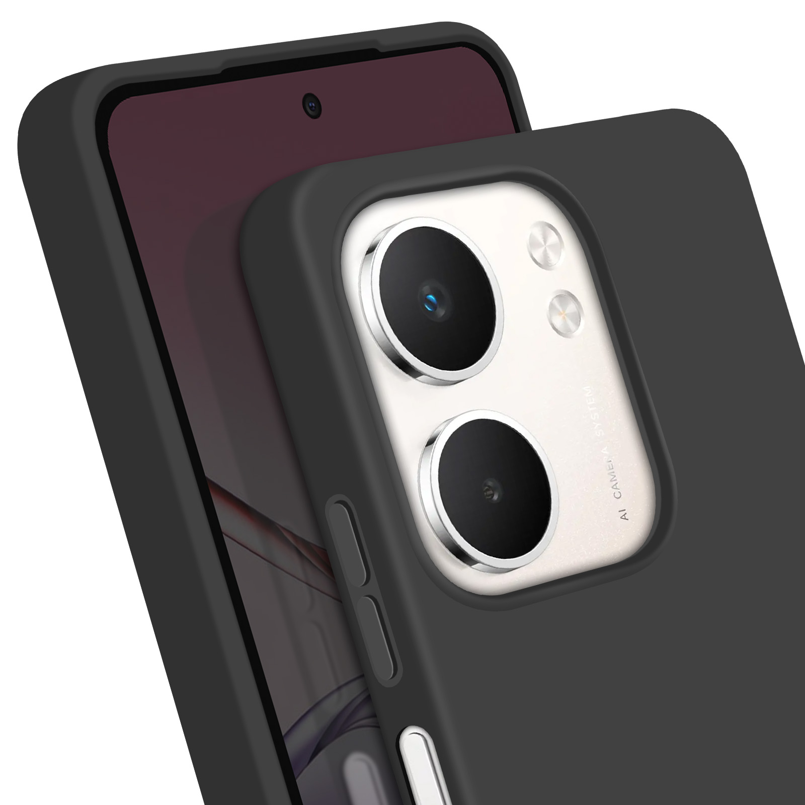 Mixroom - Cover Custodia In Silicone TPU Nero Opaco Per OPPO A72 Fantasia FARFALLE DORATE 917