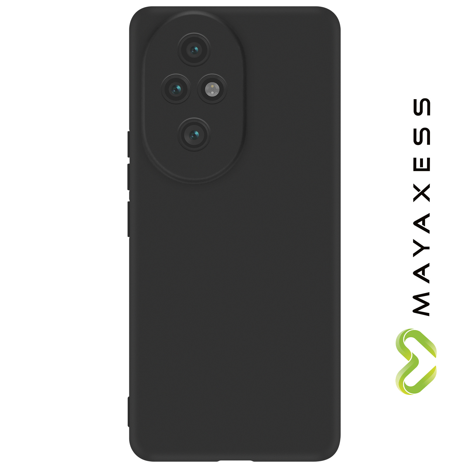 Tenphone Coque pour Honor 200 Smart 5G, Housse Etui de Protection en Silicone Souple,Cover Antichoc avec Protege de Camera,Compatible avec TPU ( Noir, Honor 200 Smart