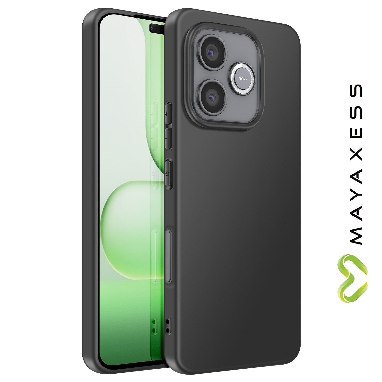 Custodia Silicone morbido Honor 600 Lite - Mayaxess Nero - Italiano