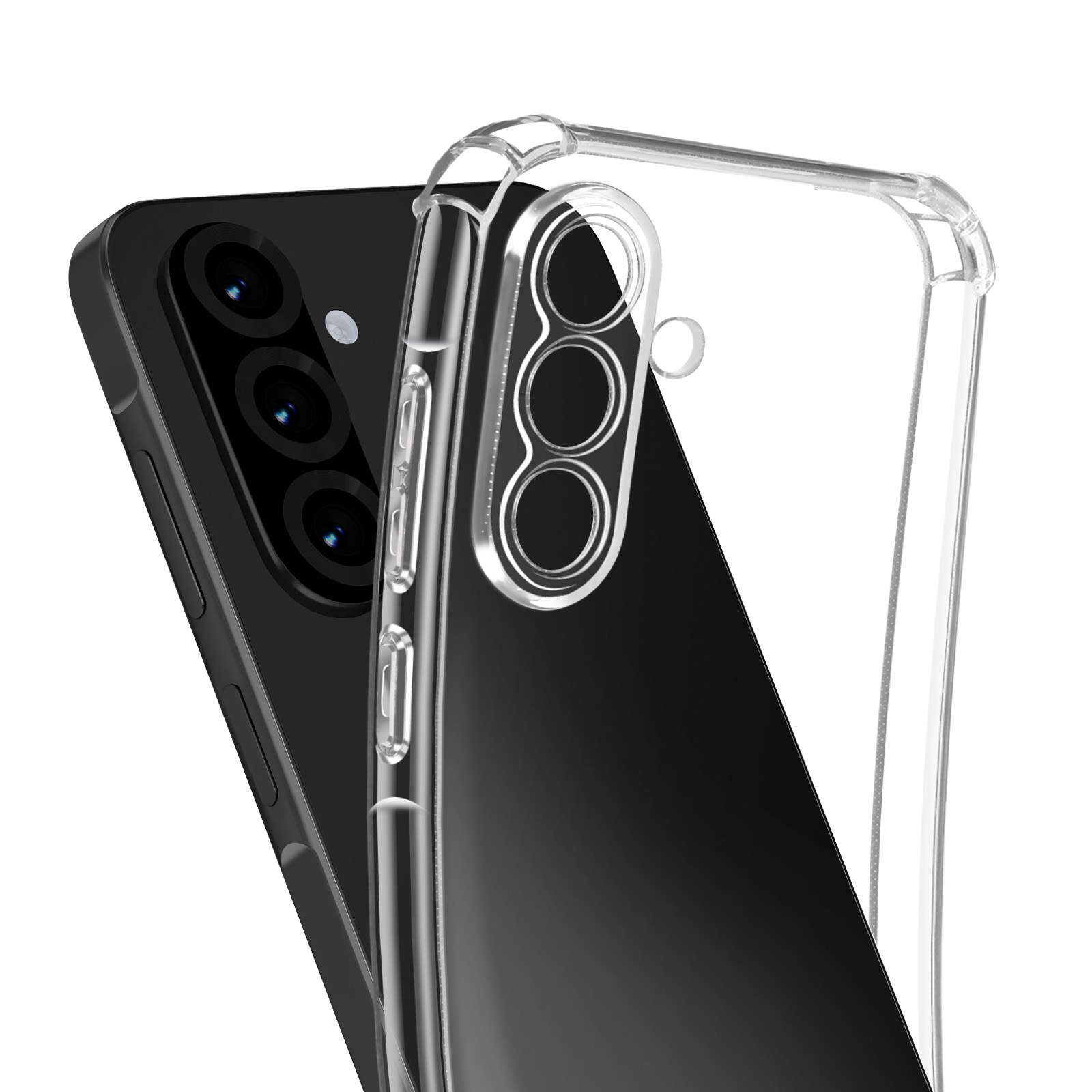 Cover Per Honor X6a Trasparente Sottile TPU + Pellicola Vetro Temperato 9H - QFSM