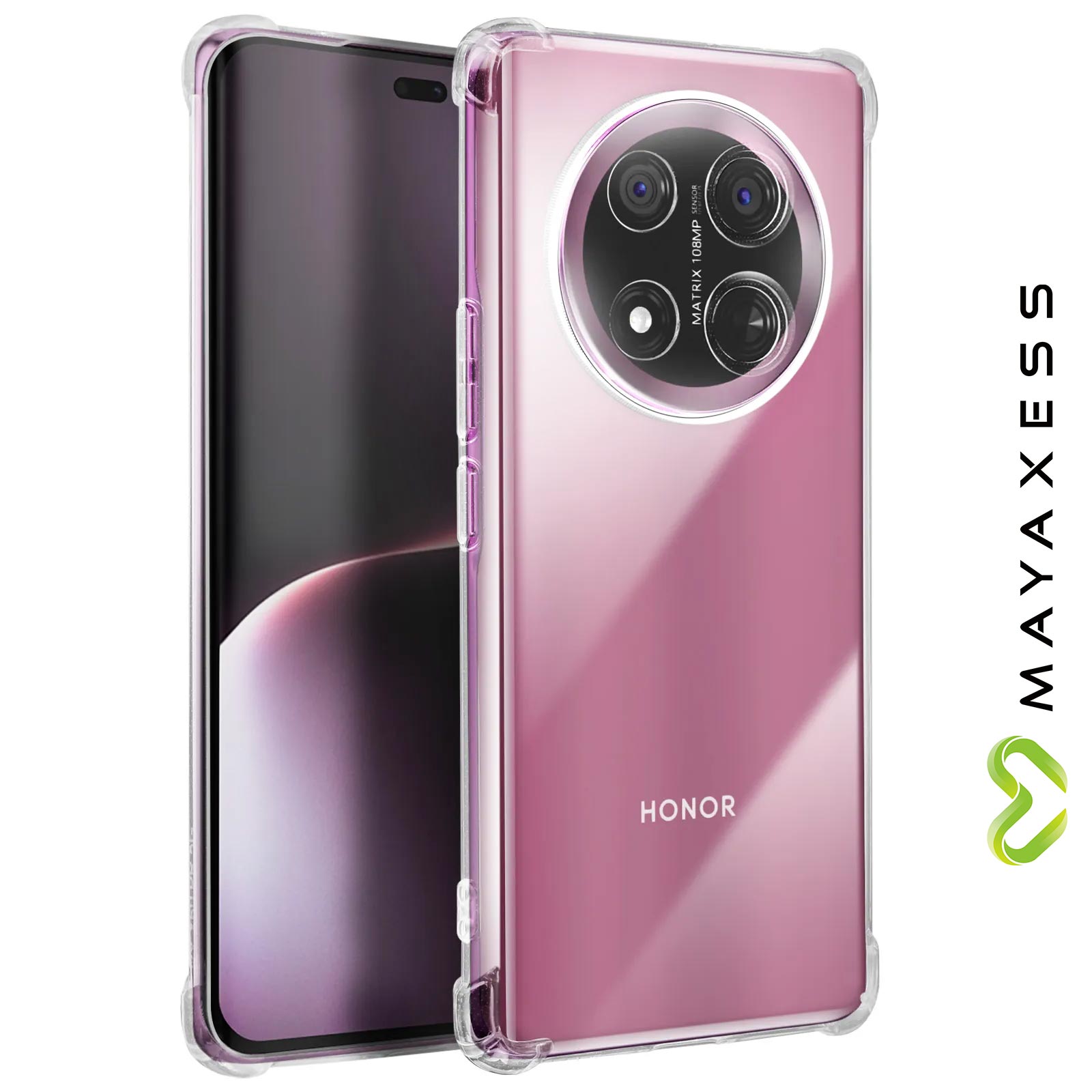 PanXCase Coque Pour Honor Magic 7 Lite / Magic7 Lite - Étui Silicone Souple Fine Légère Elegant Désign, Protection Caméra Antichoc Anti-Rayures Mince Housse (White,Flowers