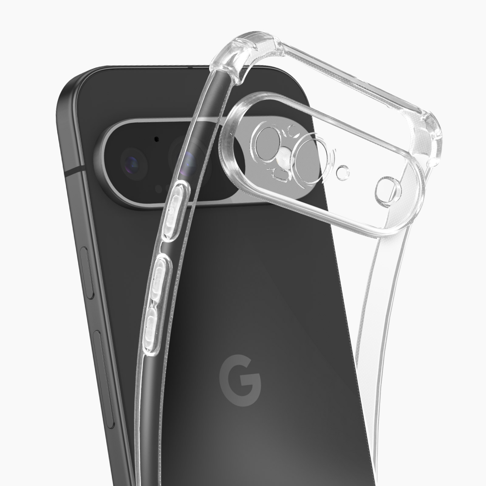 Cover Silicone Trasparente per Google Pixel 9 Pro XL 5g Disegno Autunno