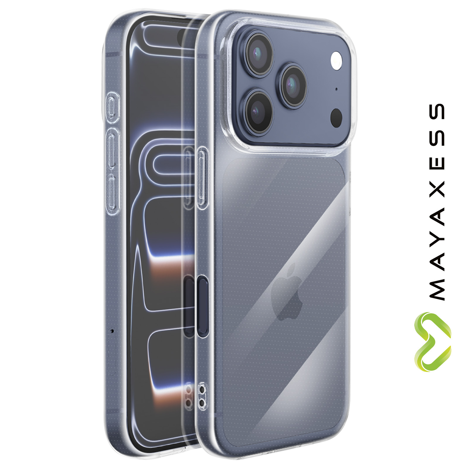 Coque Hybride Semi-transparente Avec Insert Métal Pour IPhone 17/17Pro/17ProMax, Neuve