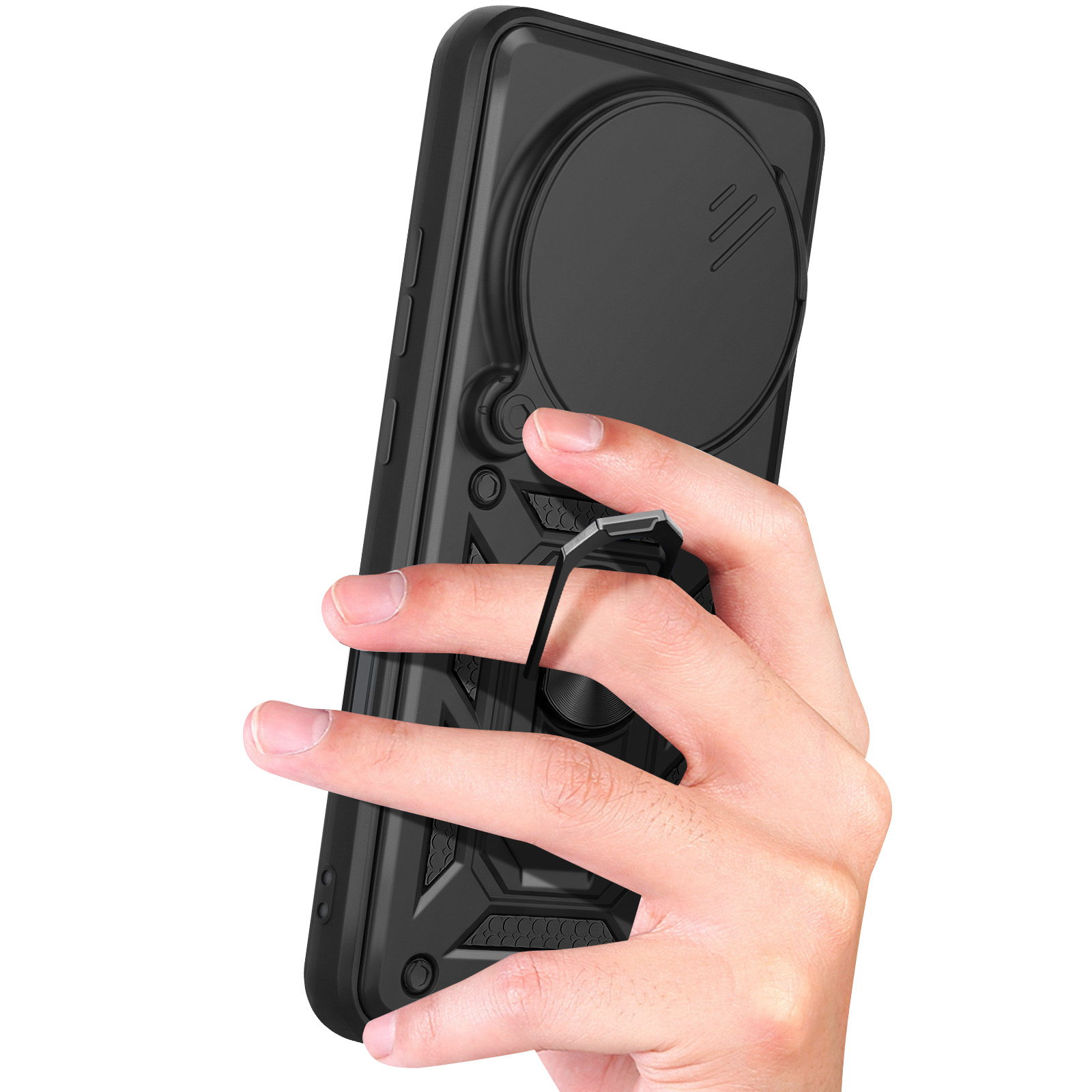 Avizar Coque Pour Xiaomi Redmi 10C avec Cache caméra et Bague Support