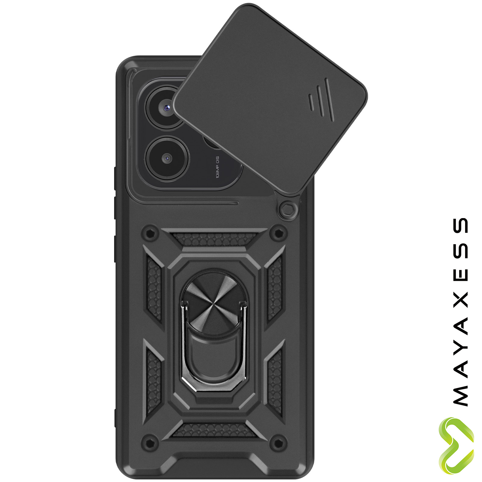 HS Products HSP Cover per Xiaomi Redmi Note 14 5G – Opaca, Antiurto & Perfettamente Aderente | Custodia in Silicone TPU Colorato con Protezione Fotocamera, Anti-Impronte & Antipolvere – Nera