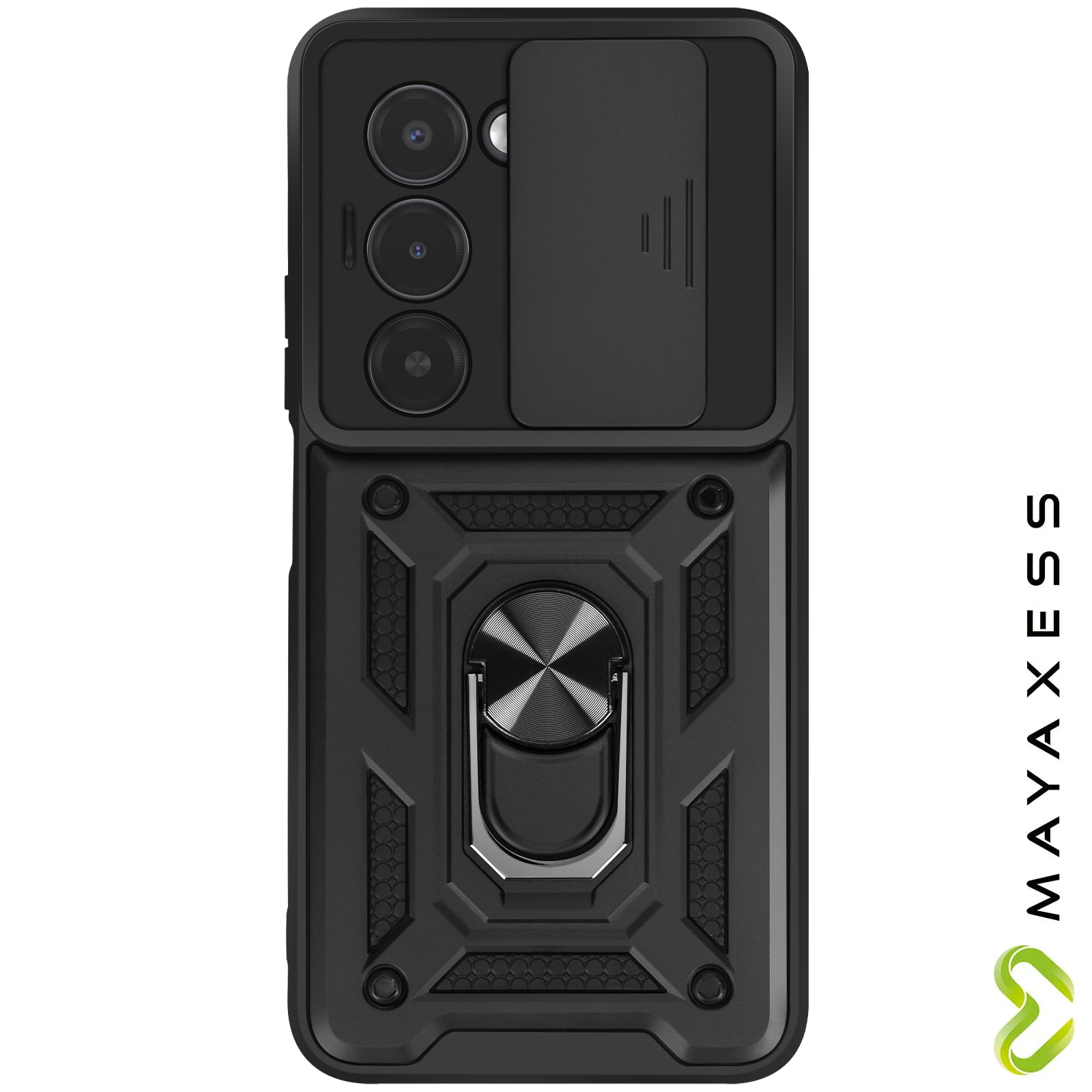 Cover Per Xiaomi Redmi Note 15 5G Con Anello Rotante E Supporto Magnetico Auto – Custodia Anticaduta Militare