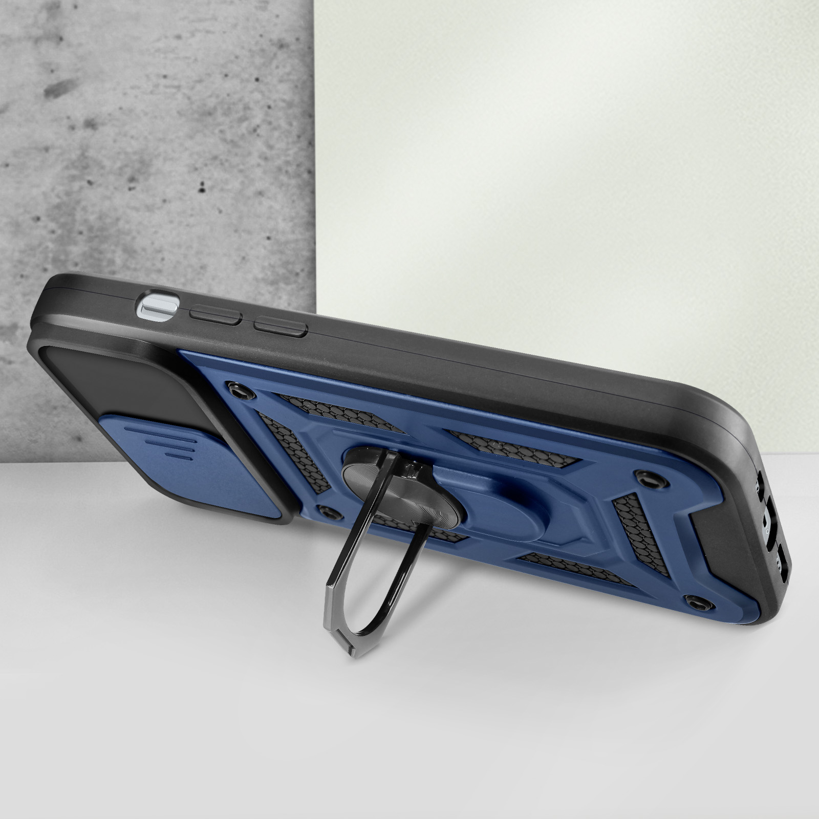 Custodia Opaca Per IPhone 15 6,1'' Blu Mare, Antiurto Con Retro Satinato E Anti Impronte