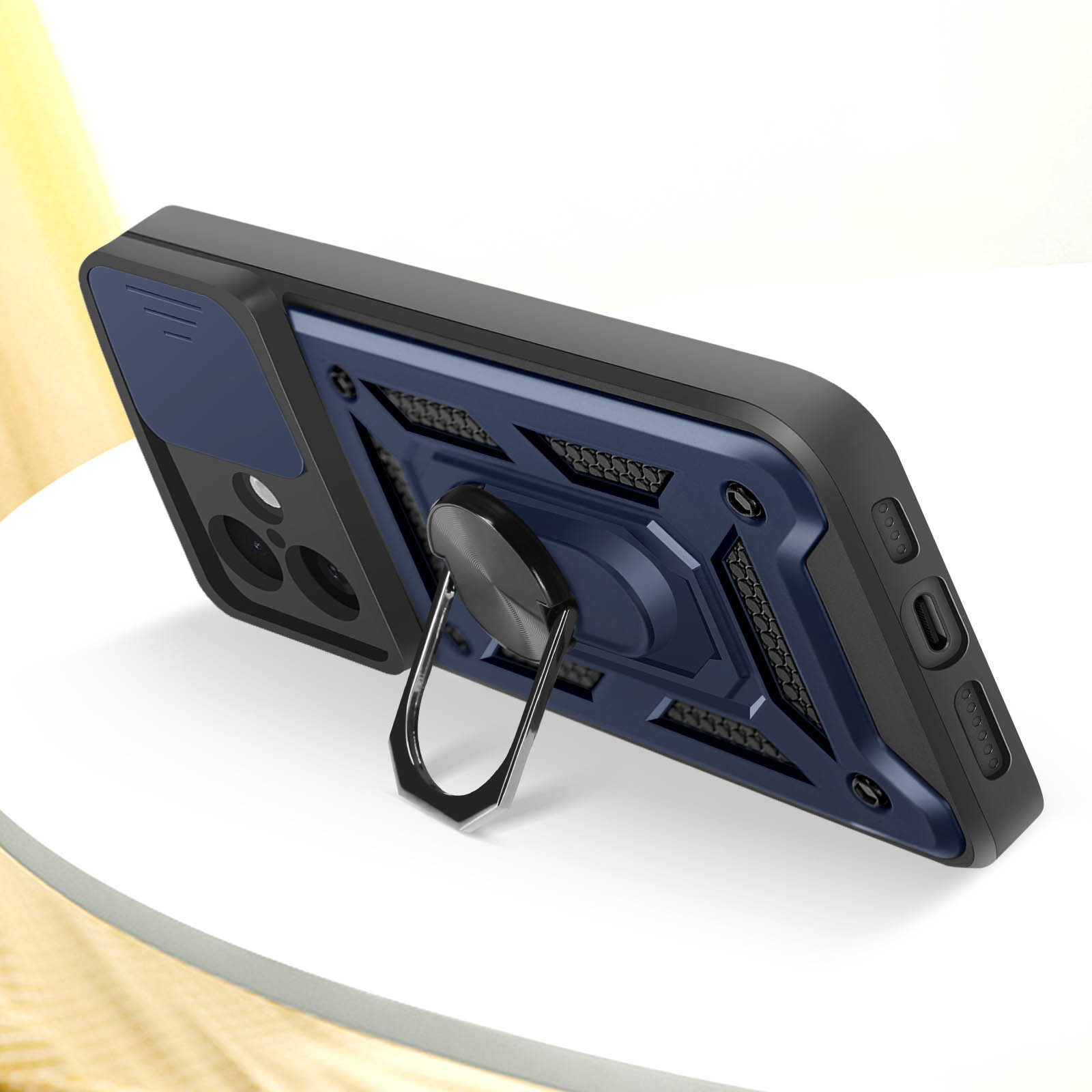 Cover Magnetica per iPhone 16 6,1 Pollici, Compatibile con MagSafe, [ Protezione Completa Della Fotocamera], Custodia Traslucida Opaca Protettiva Ultra sottile Antiurto, Nero