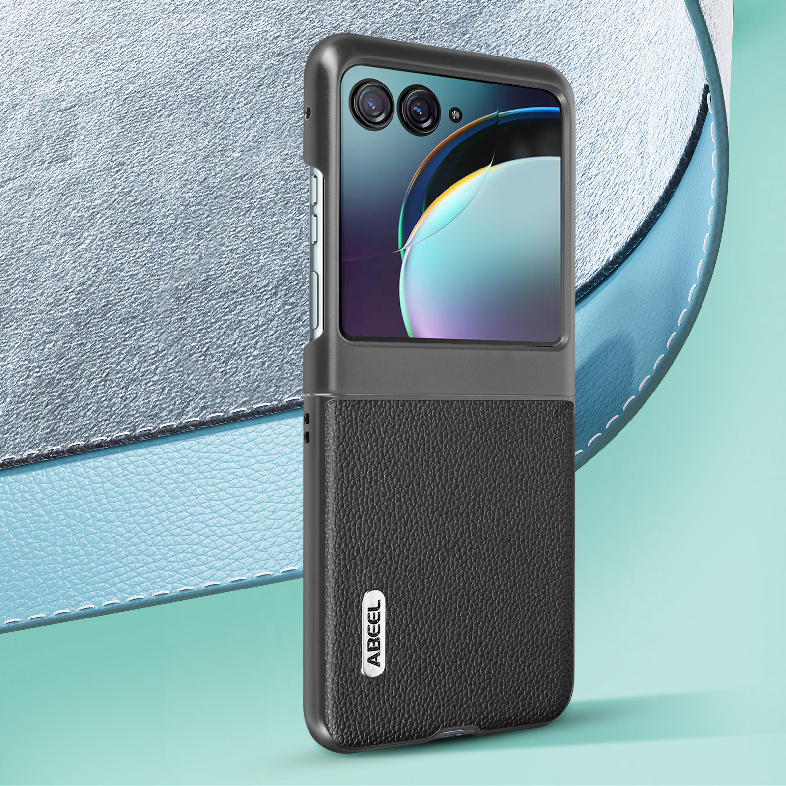 BellaCase Custodia Motorola RAZR 40 Ultra,Custodia In Vera Pelle - Foto 5