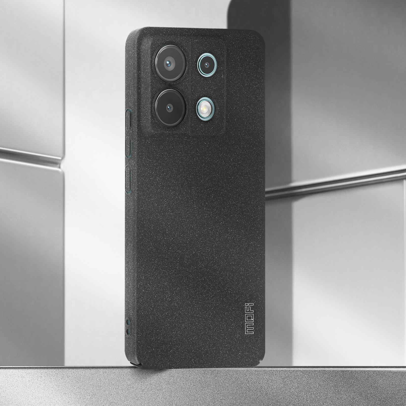 Custodia Per Redmi Note 13 Pro 5G (2312DRA50C) | Cover Ultra Sottile In Fibra Di Carbonio E Gomma TPU | Antigoccia E Antiurto | Colore Nero
