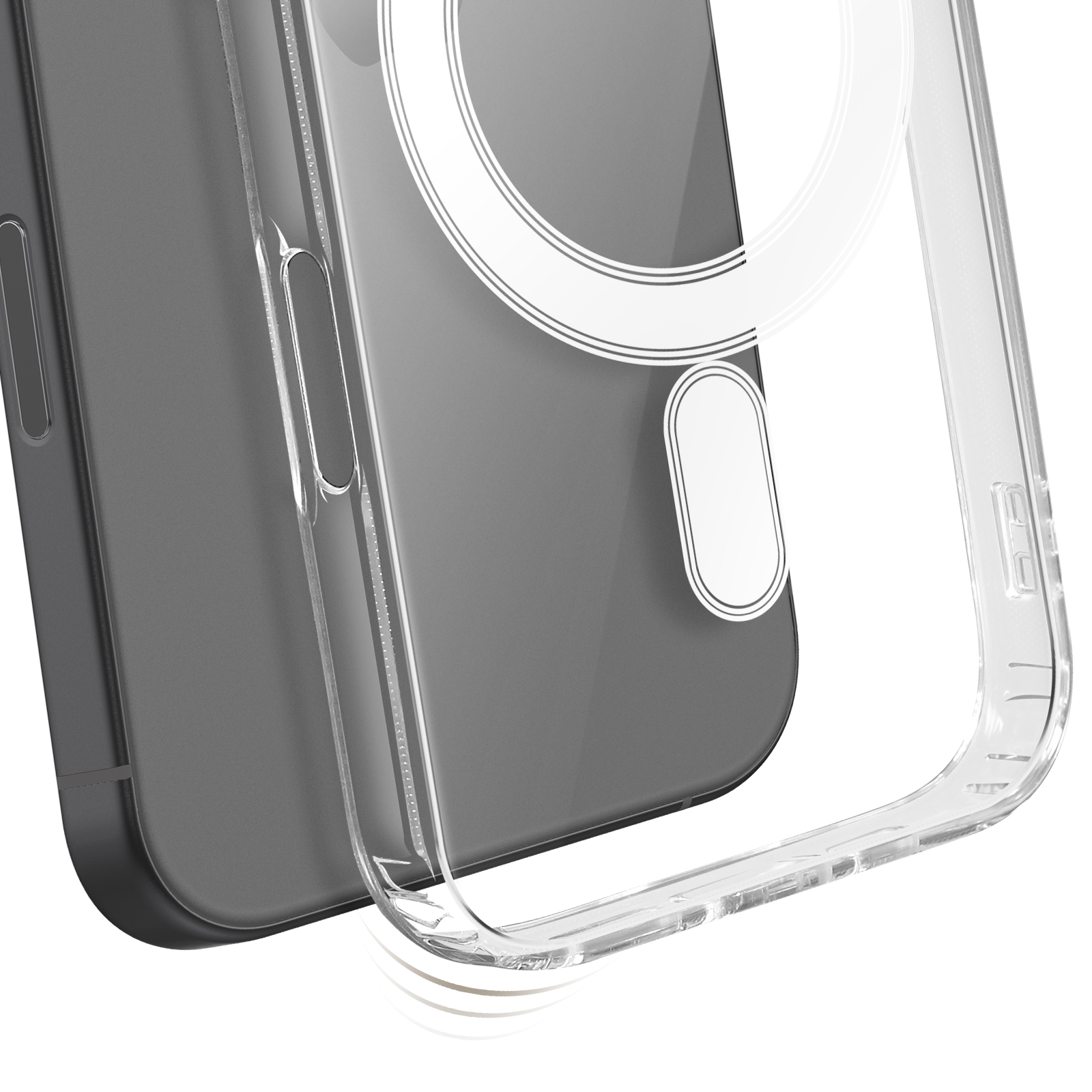 Coque mobile OtterBox Symmetry Clear MagSafe Transparent PC TPU pour iPhone 17 Pro