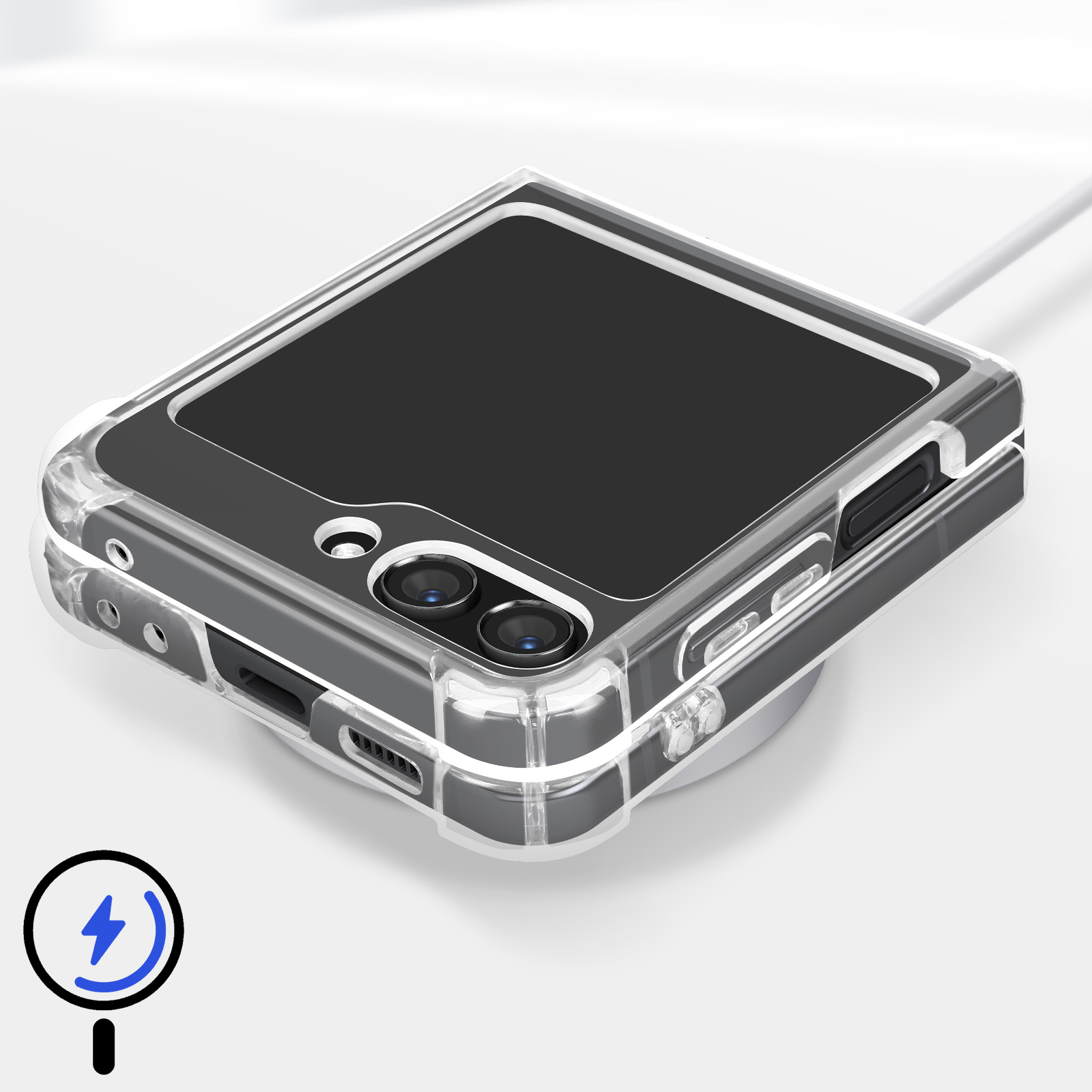 Coque Transparente Samsung Galaxy Z Flip 5 - Protection Mince Anti-chocs - Clip