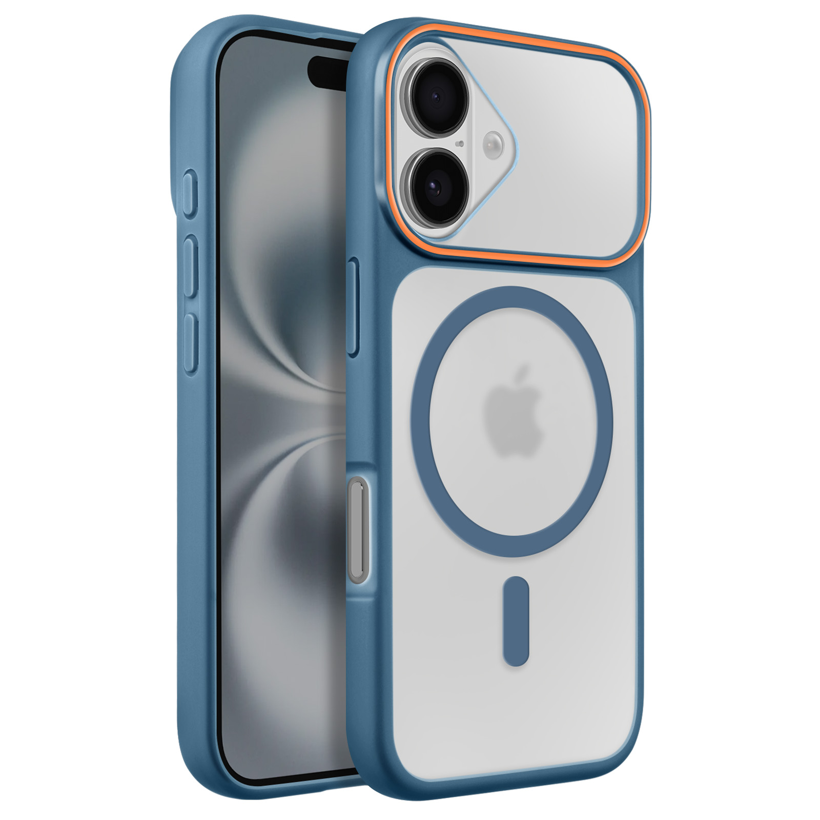 Custodia Con Corda Per IPhone 16 - Silicone + 3 Pellicole (HD, Privacy, Luce Blu) E 3 Proteggi Fotocamera