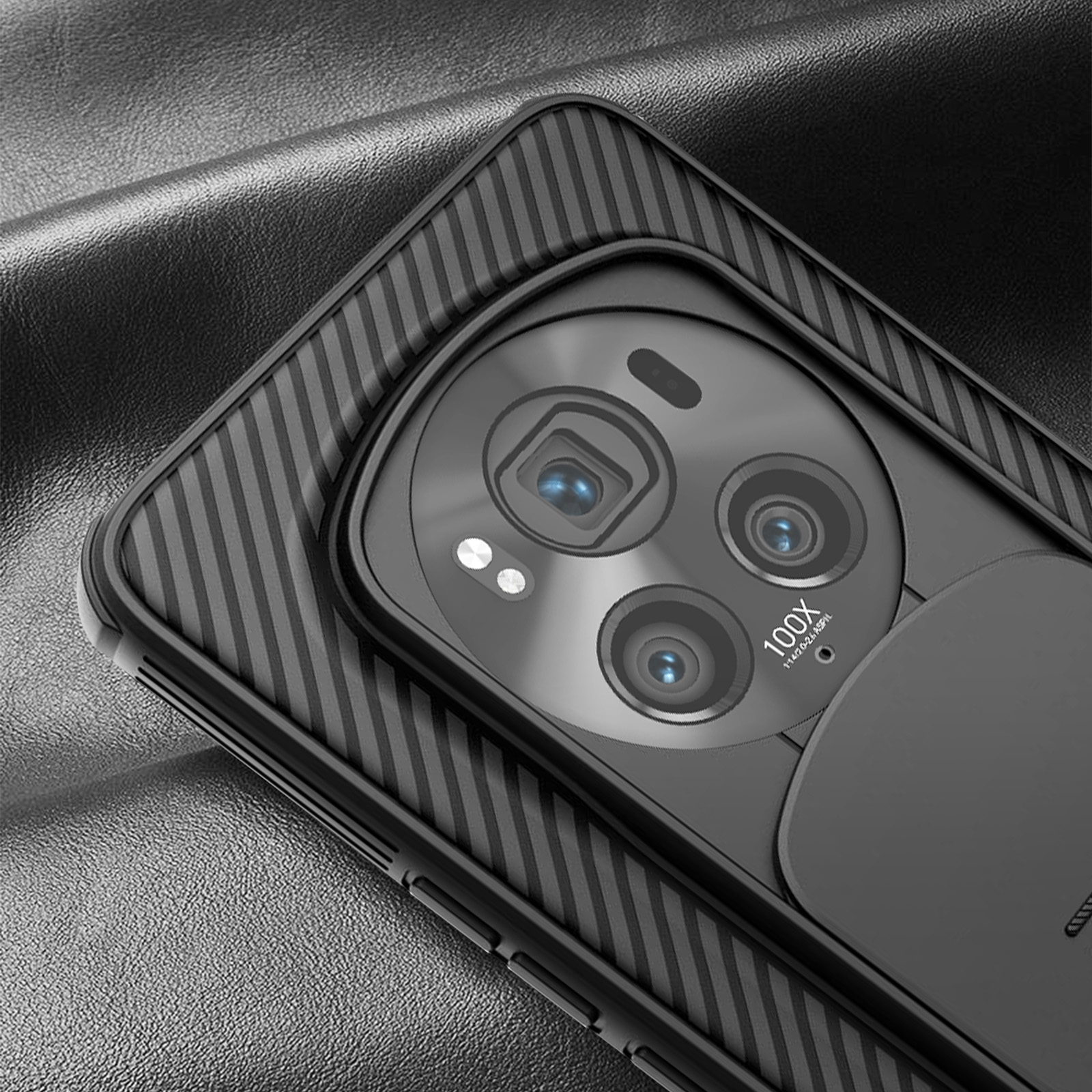 Custodia Ibrida Per Nubia Red Magic 6s Pro 5G - Con Vetro Temperato, Supporto Magnetico Pieghevole, Anti-impronte, Nero